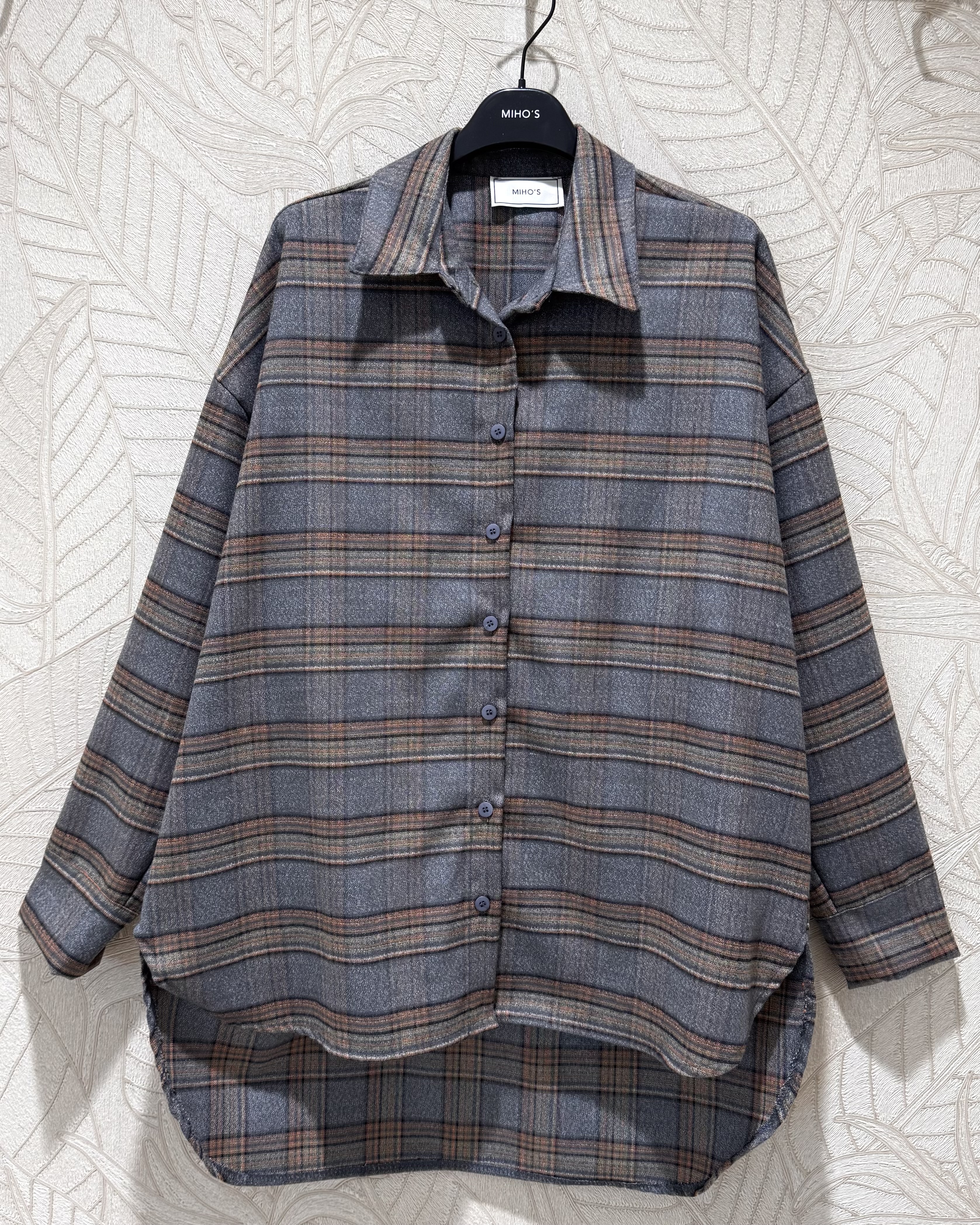 Extended Oversize Check Shirt