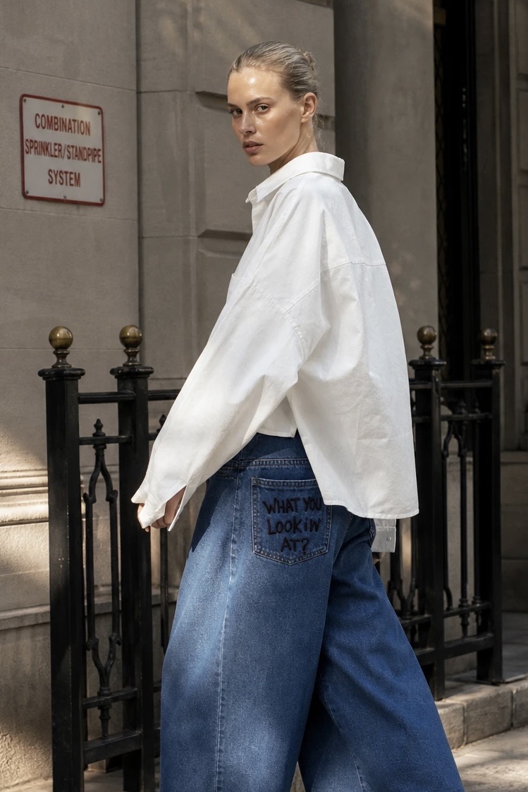 Relaxed Wide-Leg Trousers
