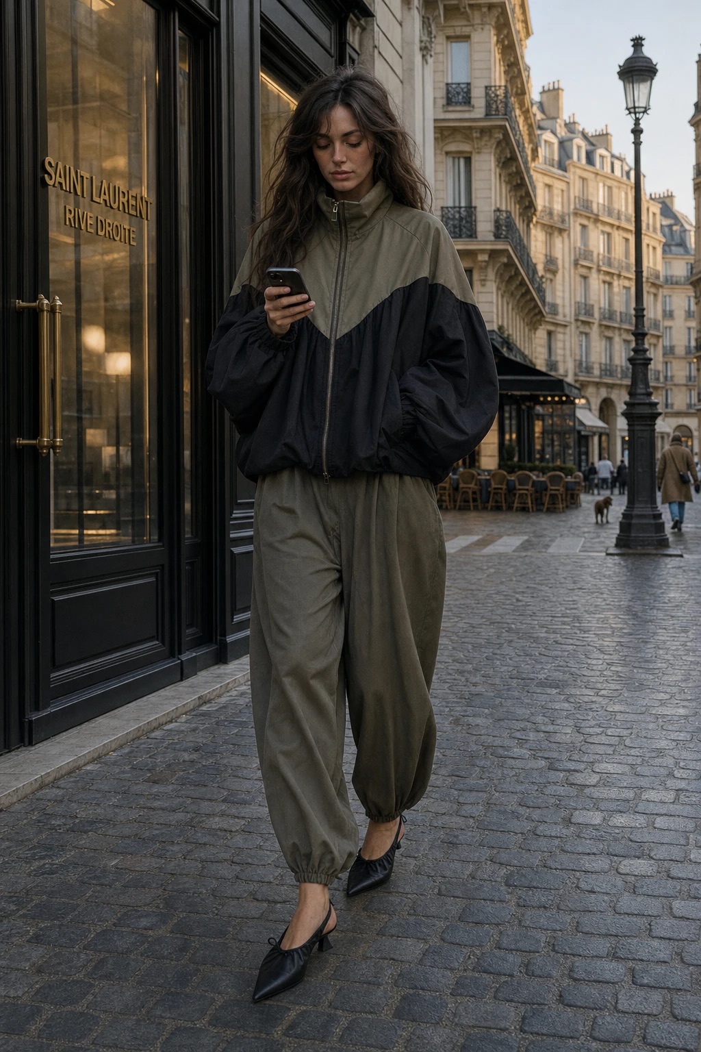 Pleated Balloon Trousers