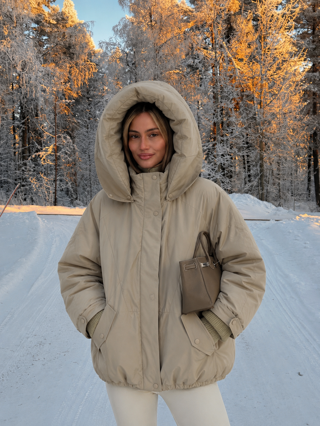 Puffer Jacket with Hood