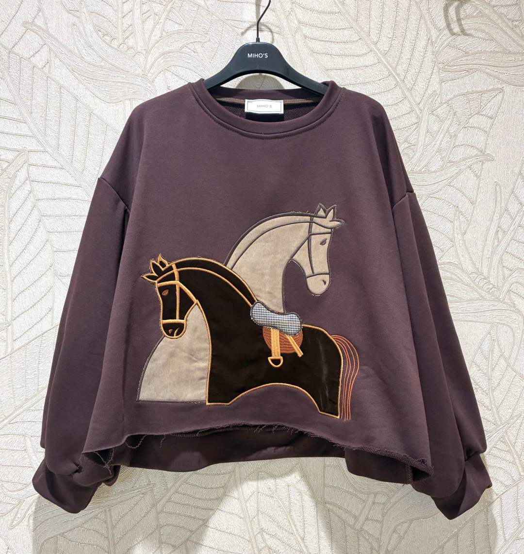 Oversize Sweatshirt with Crew Neck