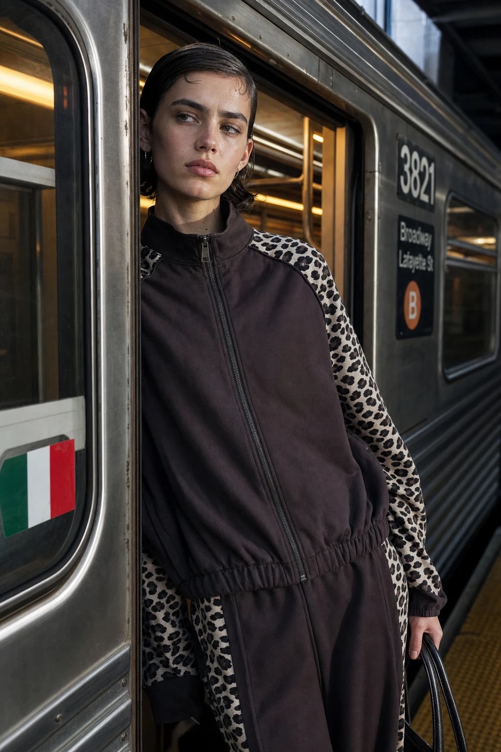 Regular Jacket with Mock Neck