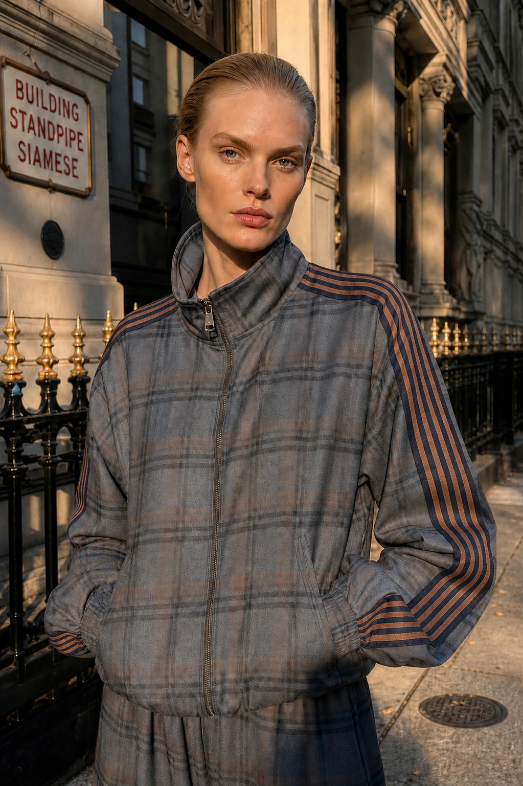 Oversized Half-Turtleneck Jacket