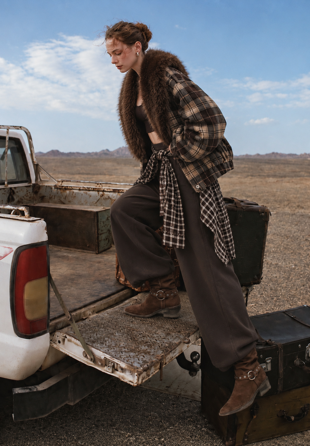 Wide Drawstring Trousers