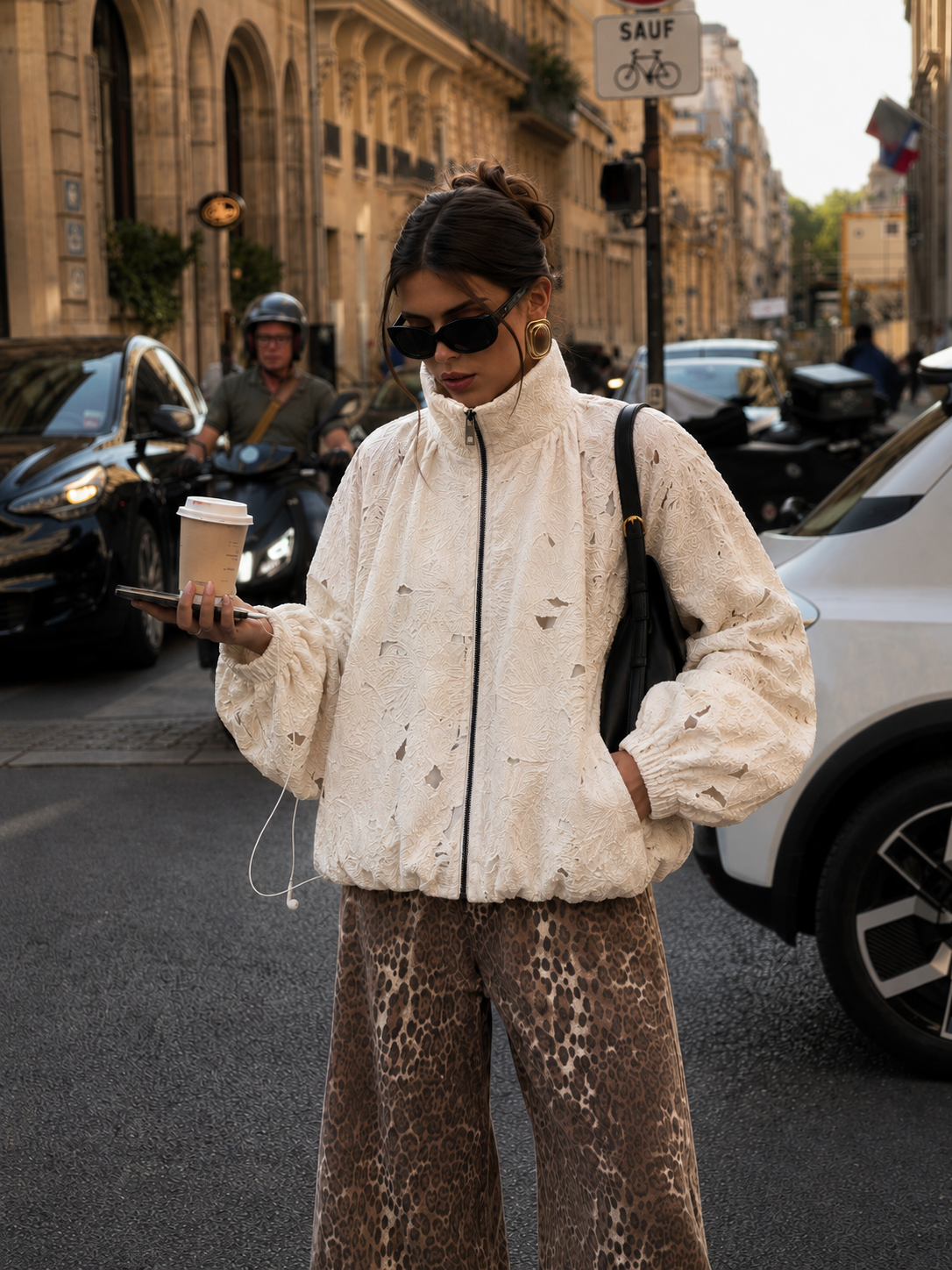 Oversized Jacket with Collar