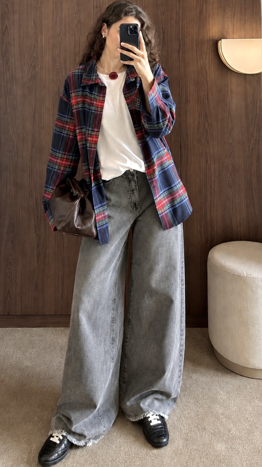 Oversized Checked Shirt