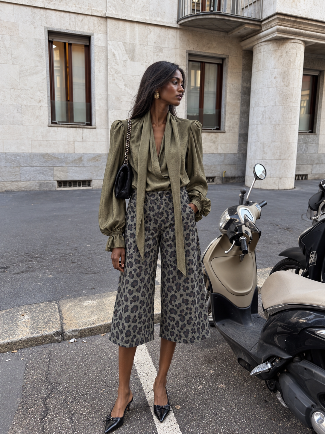 Culotte Trousers with Print