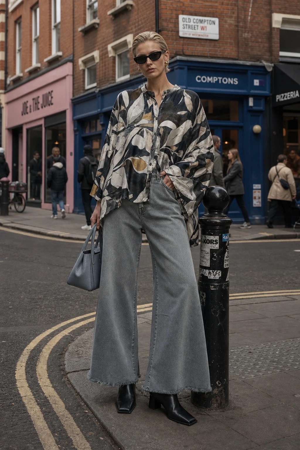 Oversized Shirt with Collar