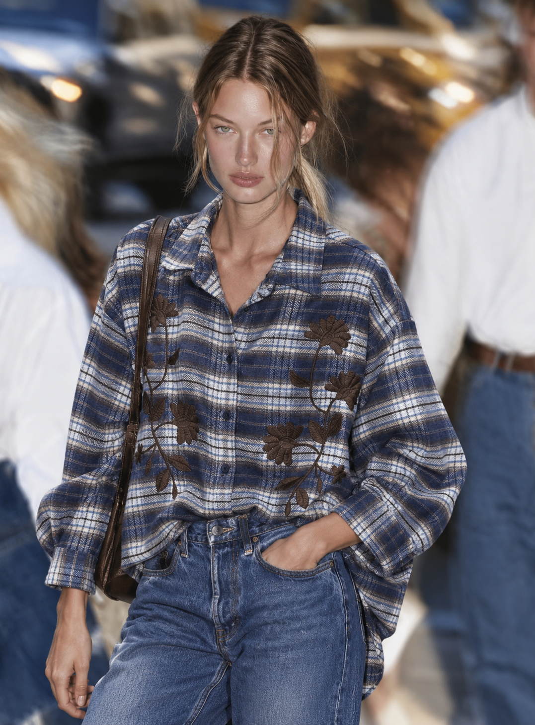 Oversized Embroidered Shirt