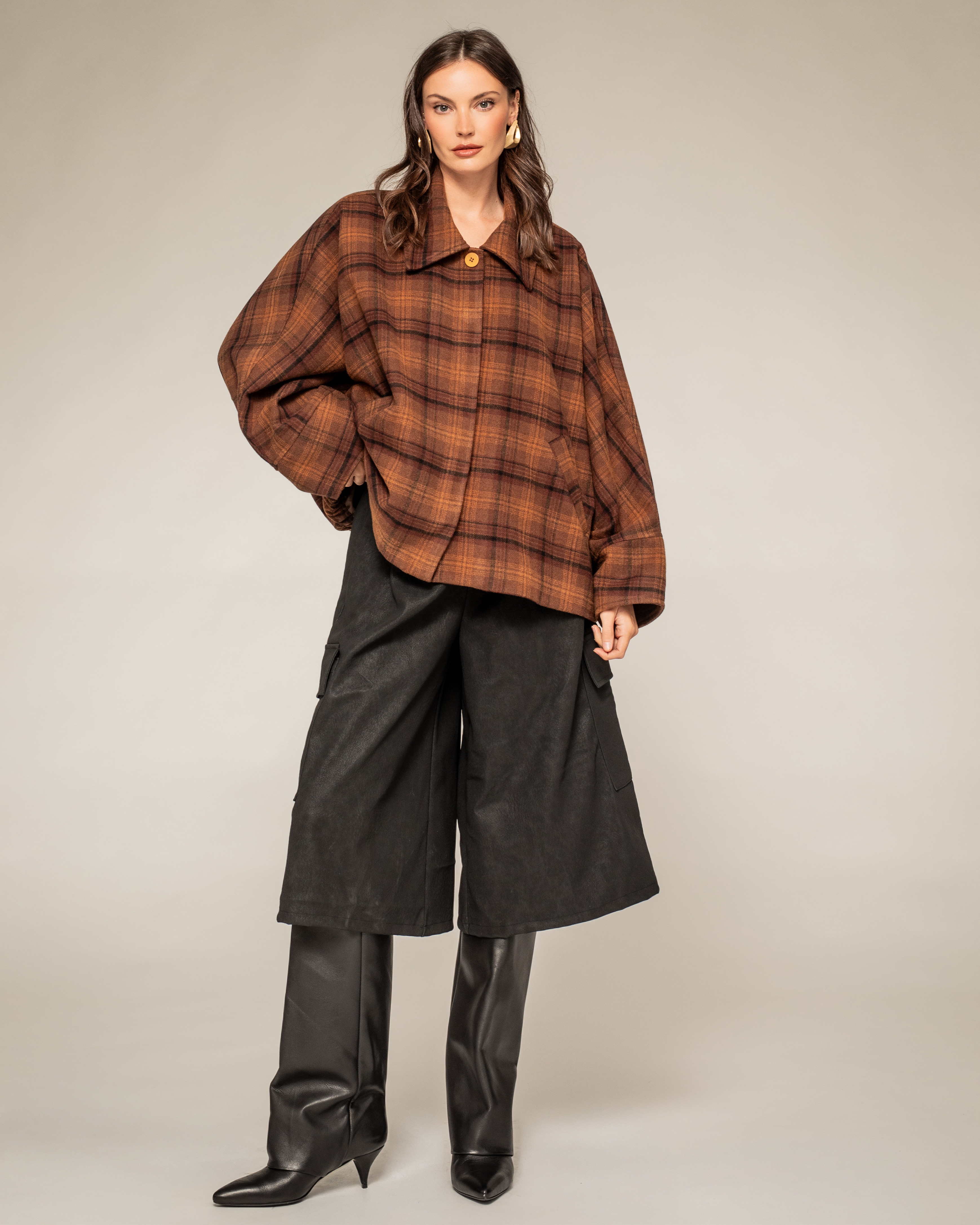 Oversized Jacket with Collar