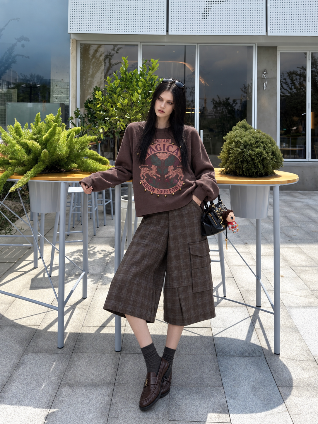 Oversized Sweatshirt with Logo