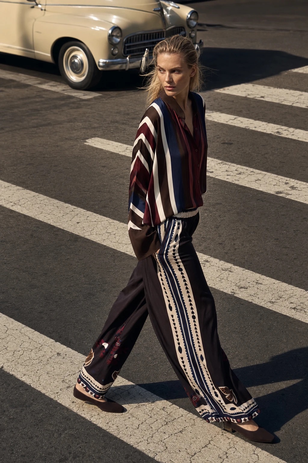 Wide-Leg Palazzo Trousers