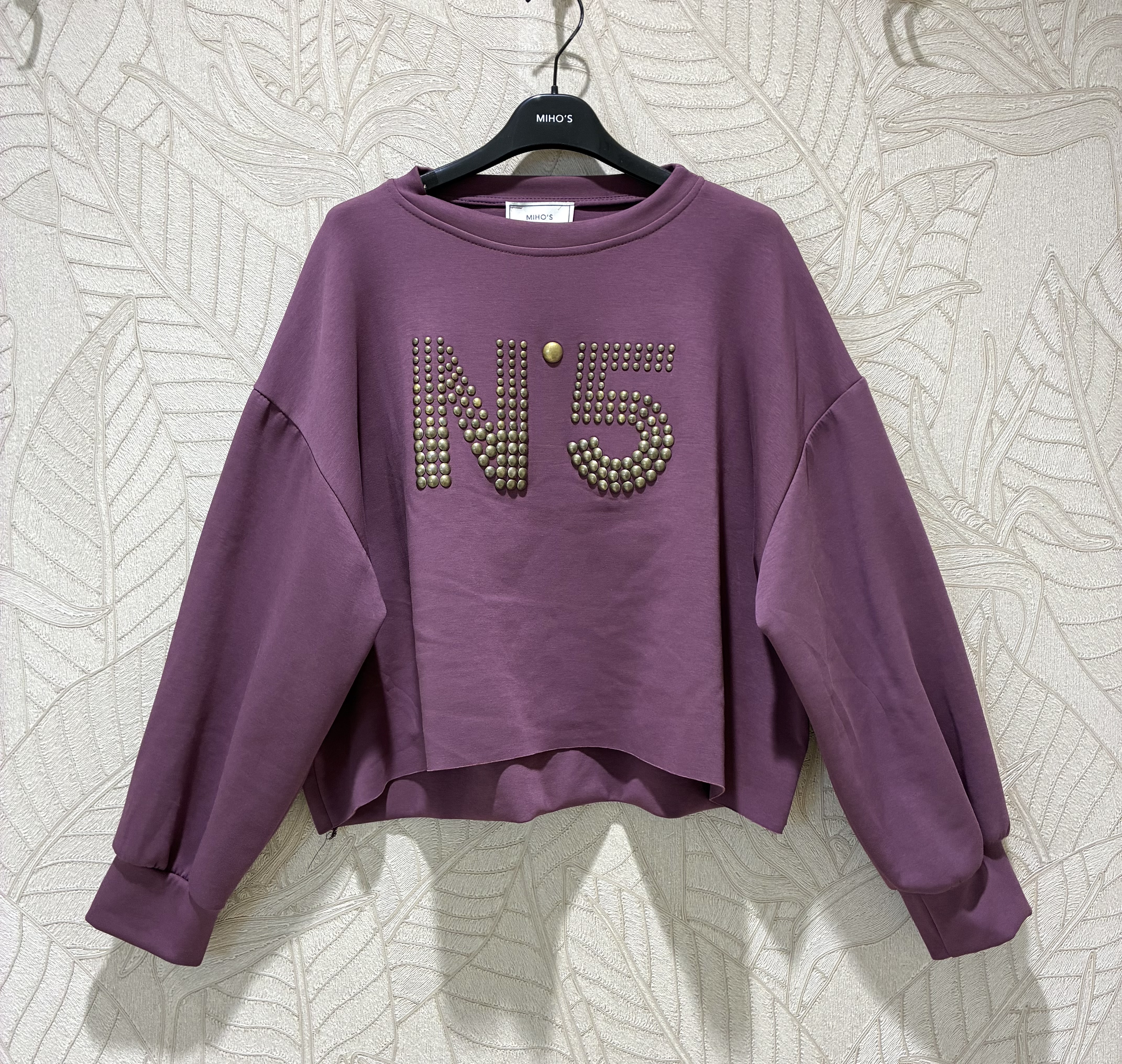 Bluza Oversize Cropped z Aplikacją