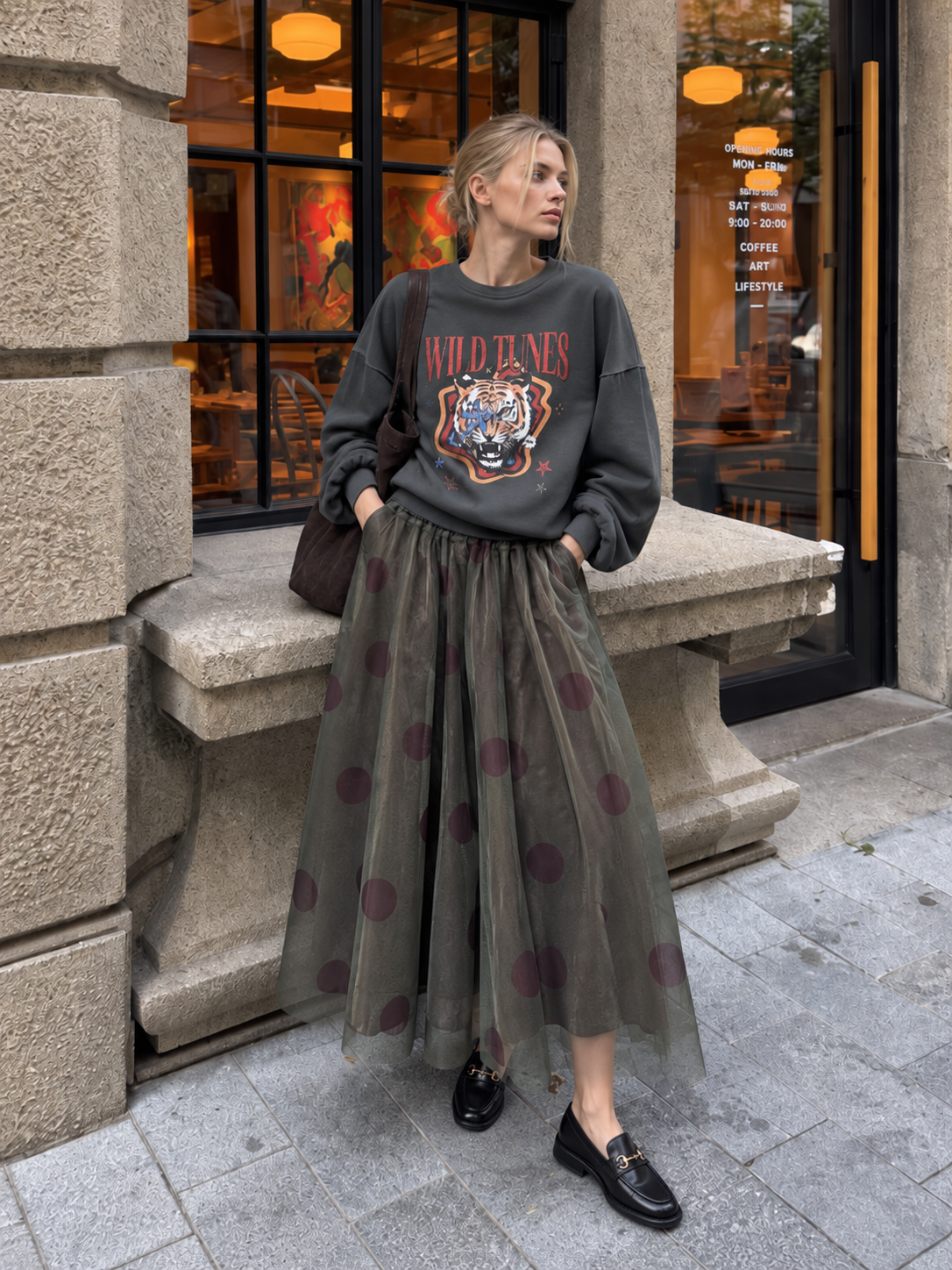 Oversized Studded Sweatshirt