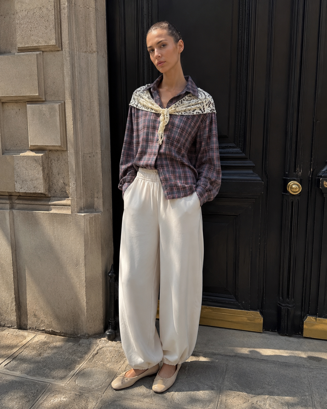 Relaxed-Fit Shirt with Classic Collar