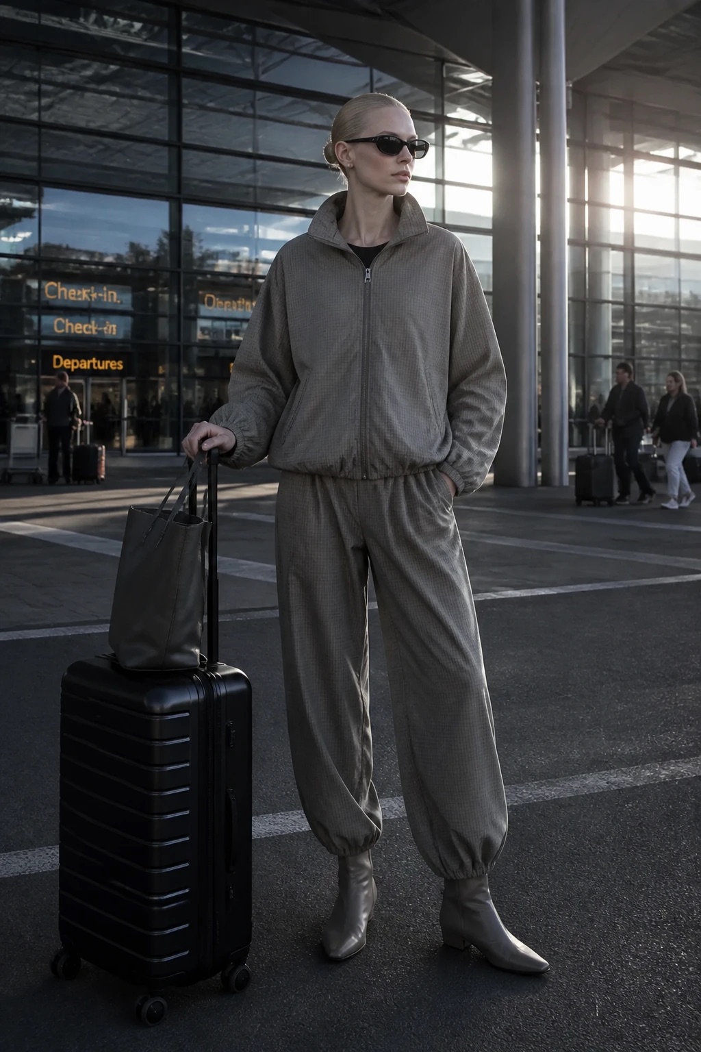 Relaxed Check Trousers