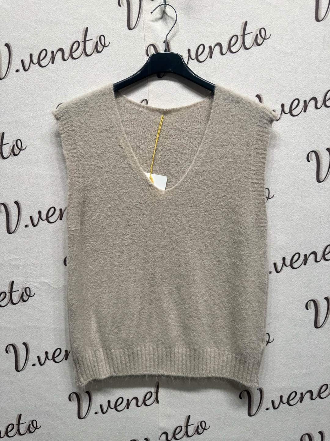 V-Neck Knitted Vest