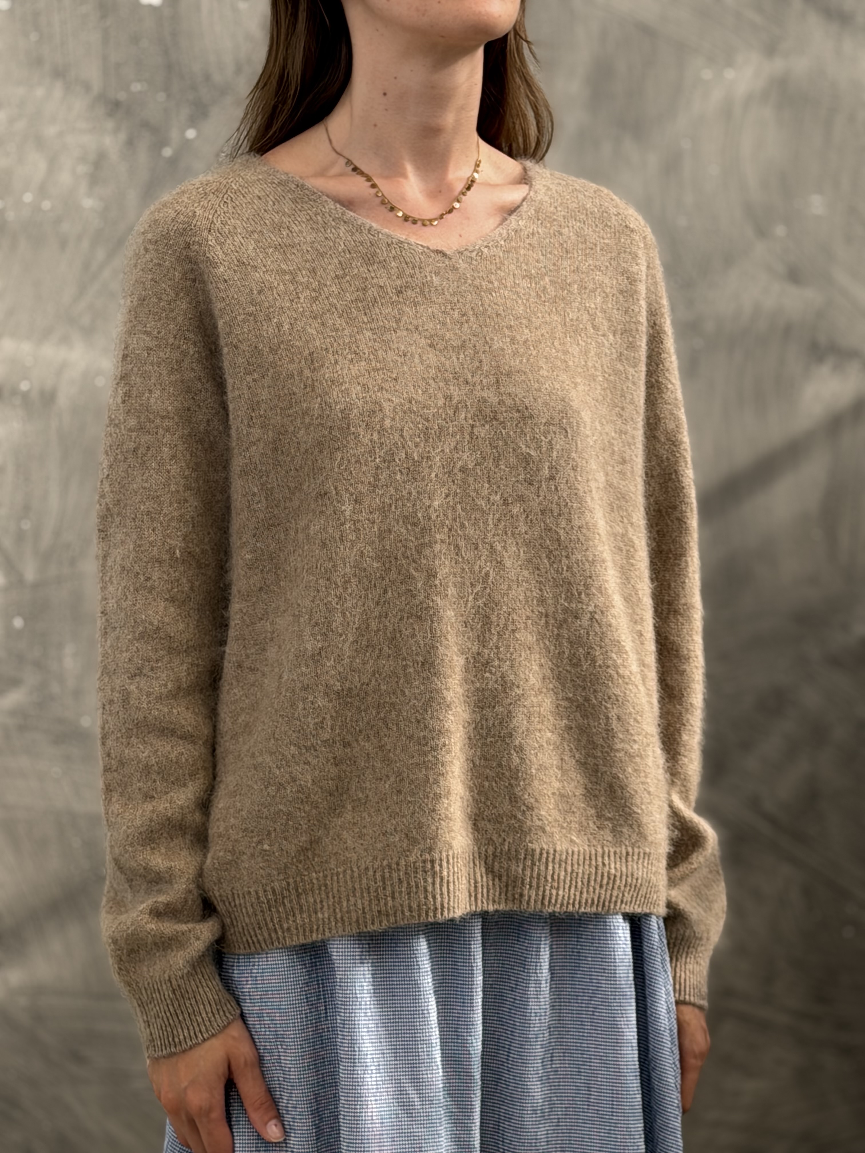 Relaxed V-Neck Sweater