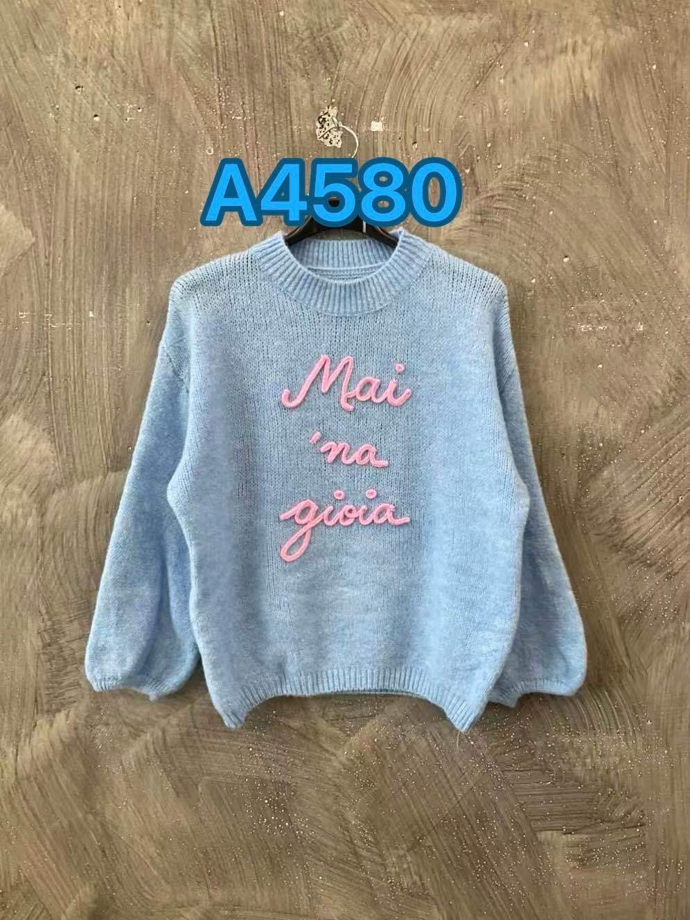 Relaxed Sweater with Embroidery