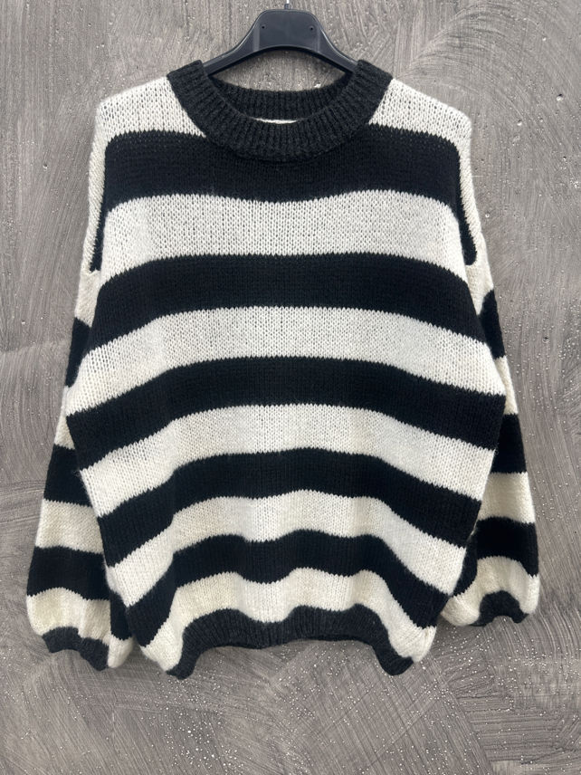 Oversized Puff-Sleeve Sweater