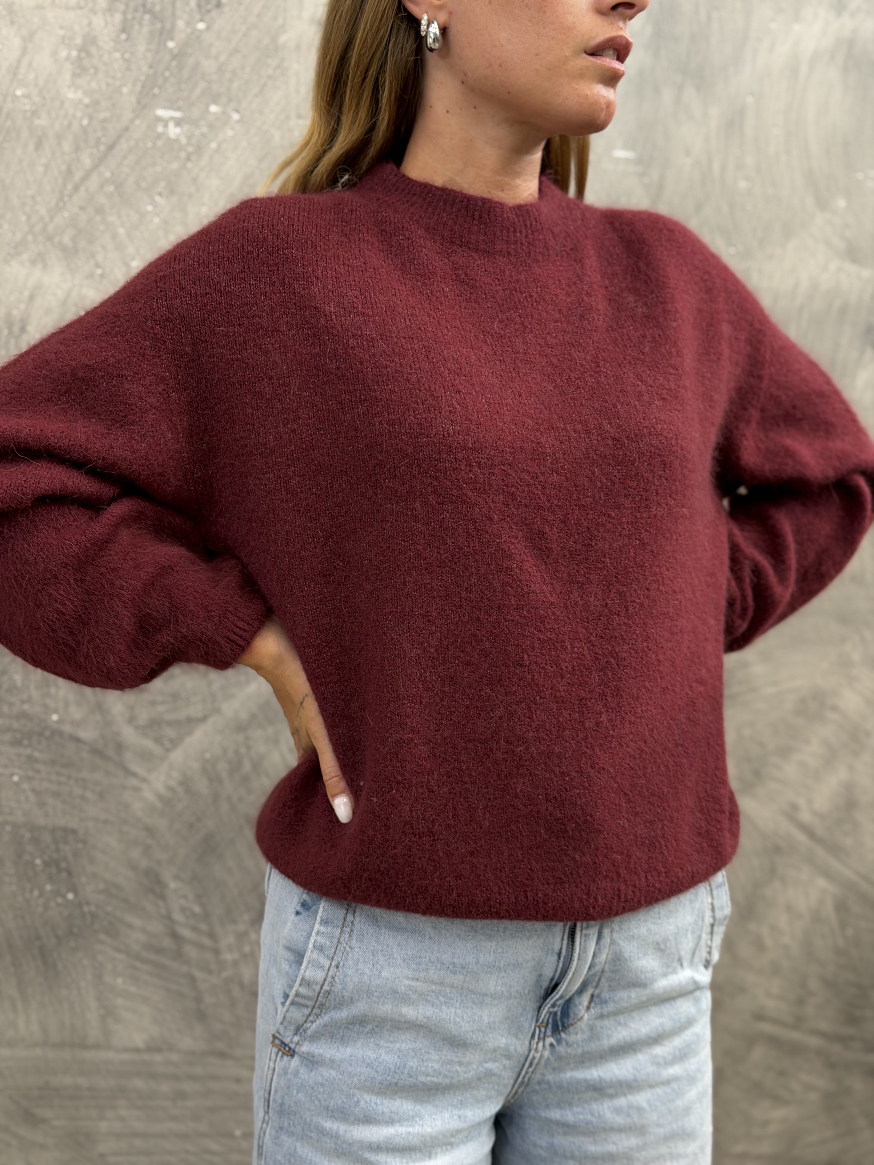 Relaxed Crewneck Sweater