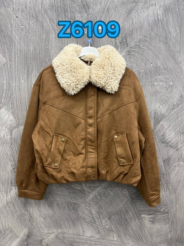 Relaxed Bomber Jacket with Collar
