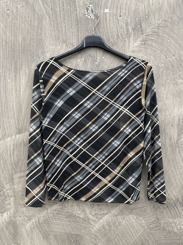 Oversized Check Blouse