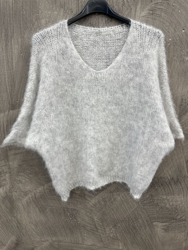 Relaxed V‑Neck Sweater