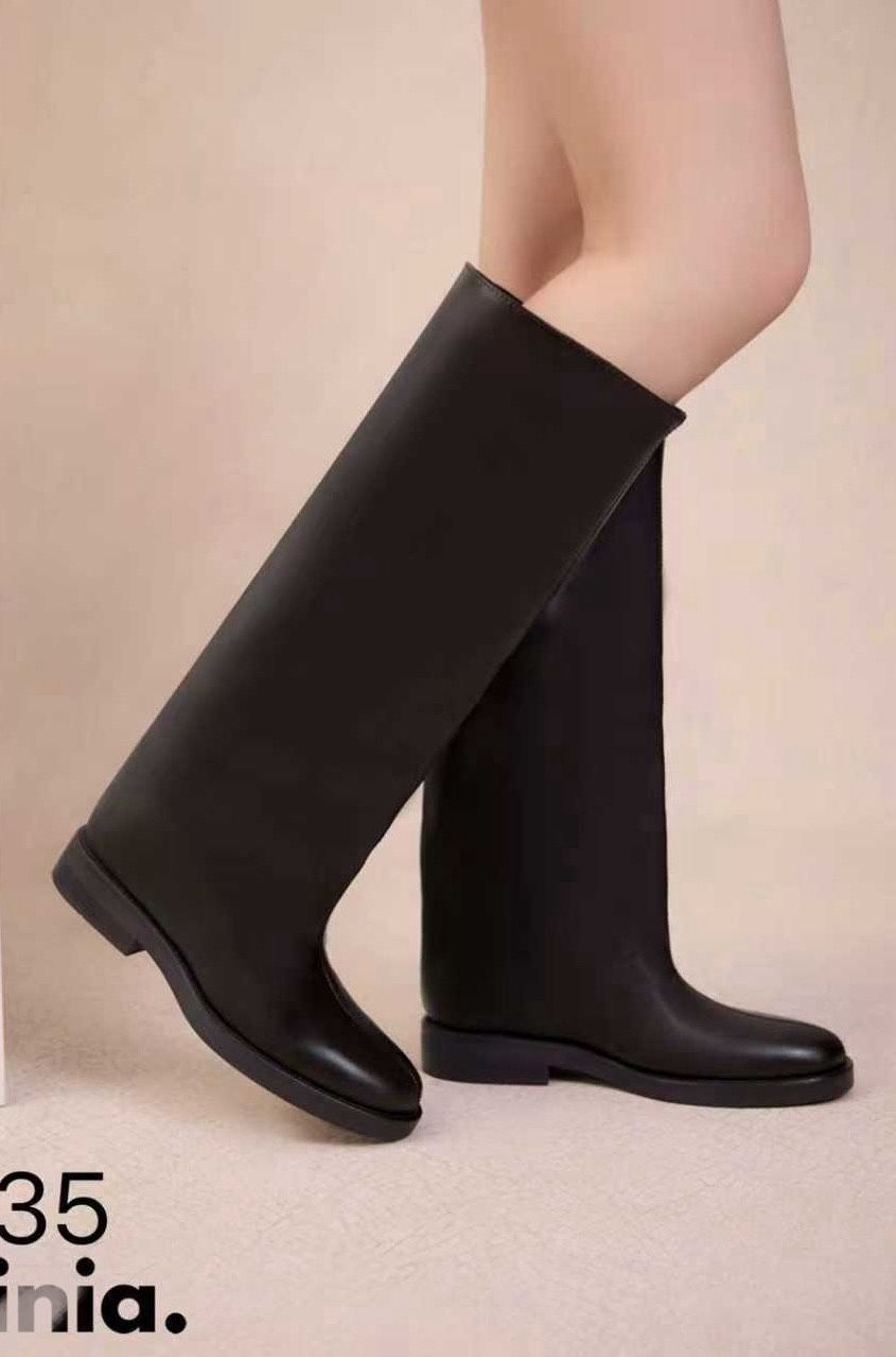 Matte Knee-High Boots
