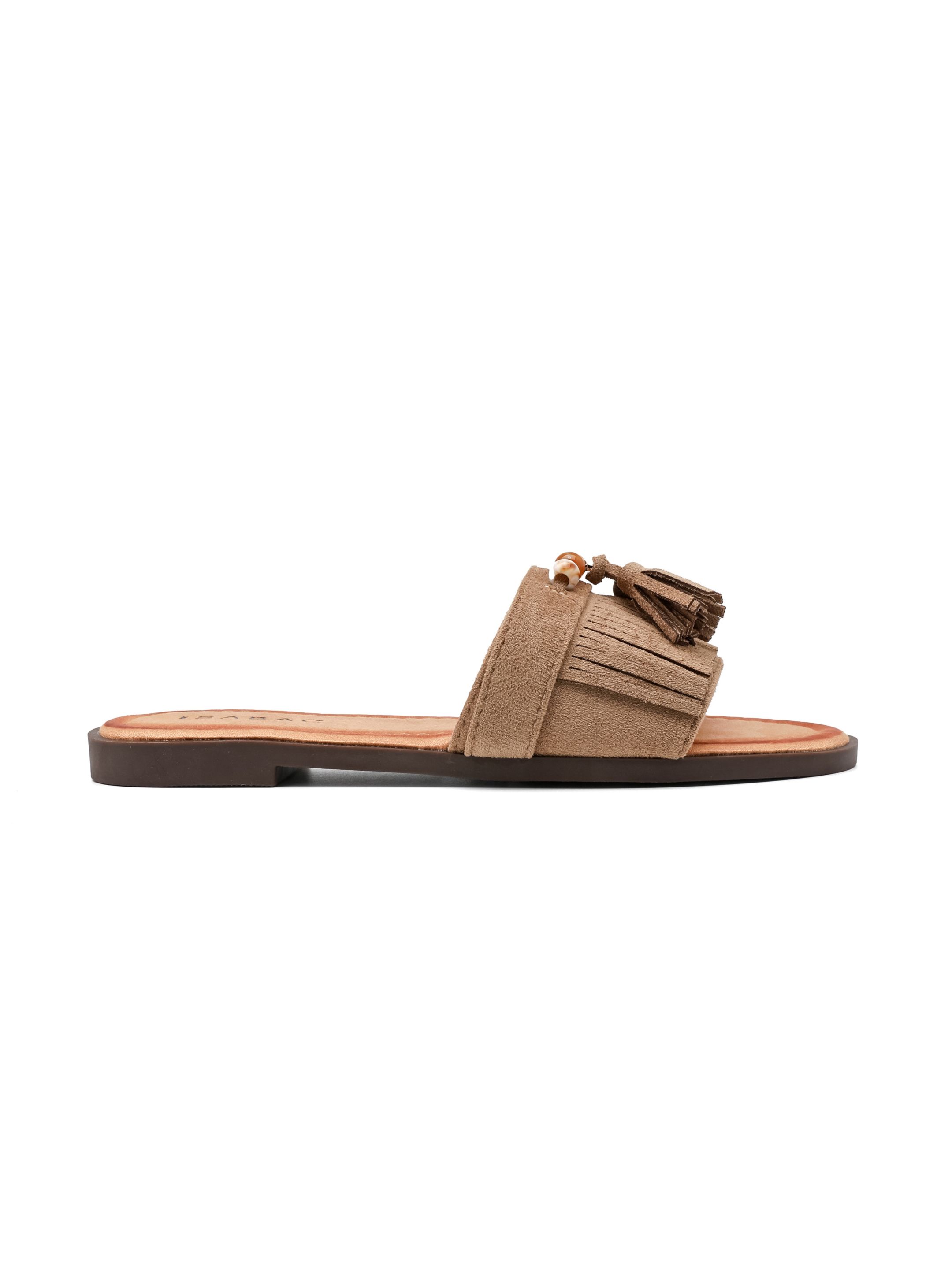 Boho Fringe Slide Sandals