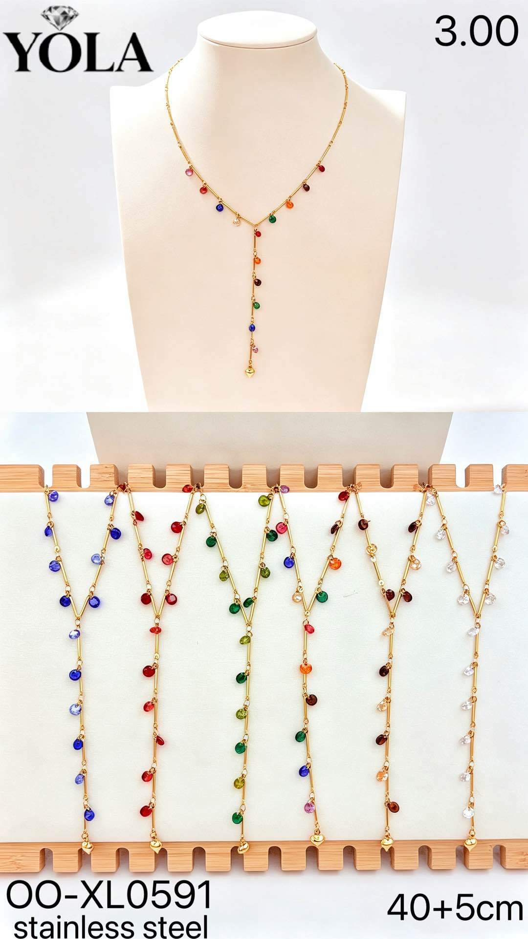 Y-Shaped Pendant Necklace