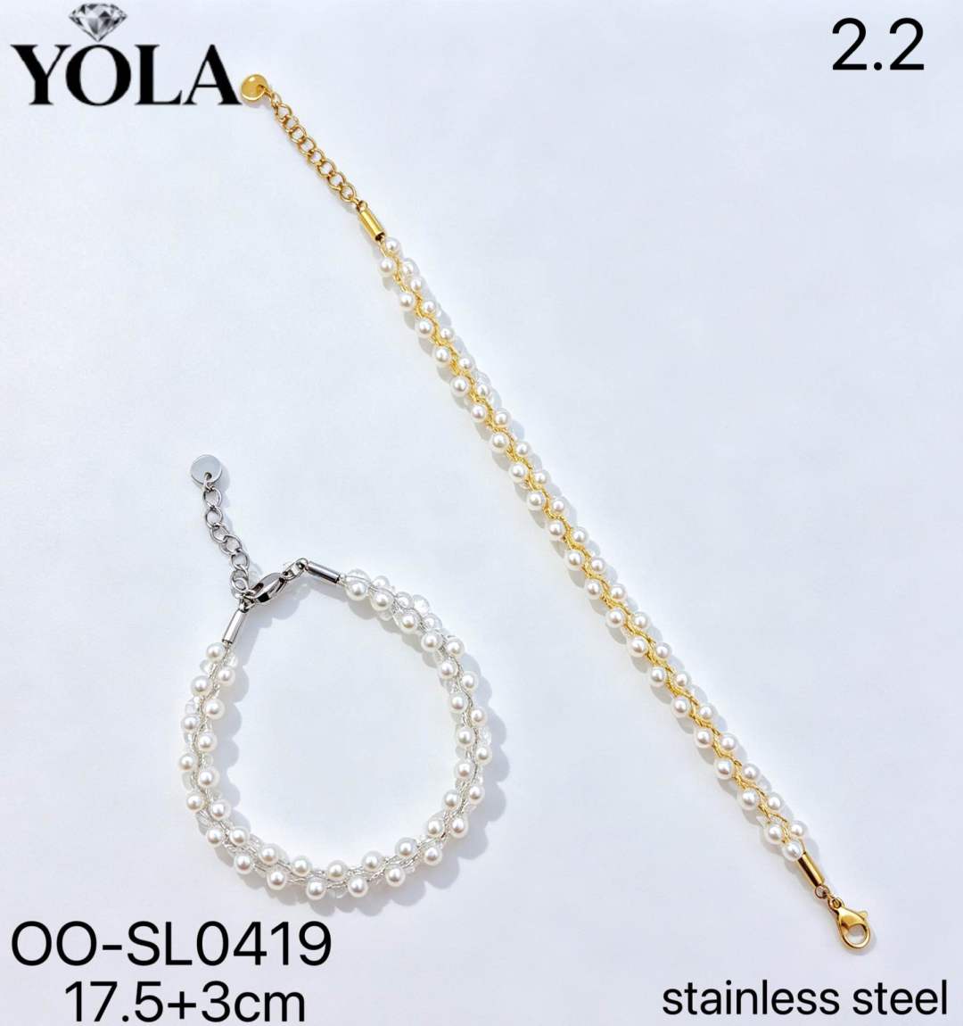 Pearl Bracelet with Chain