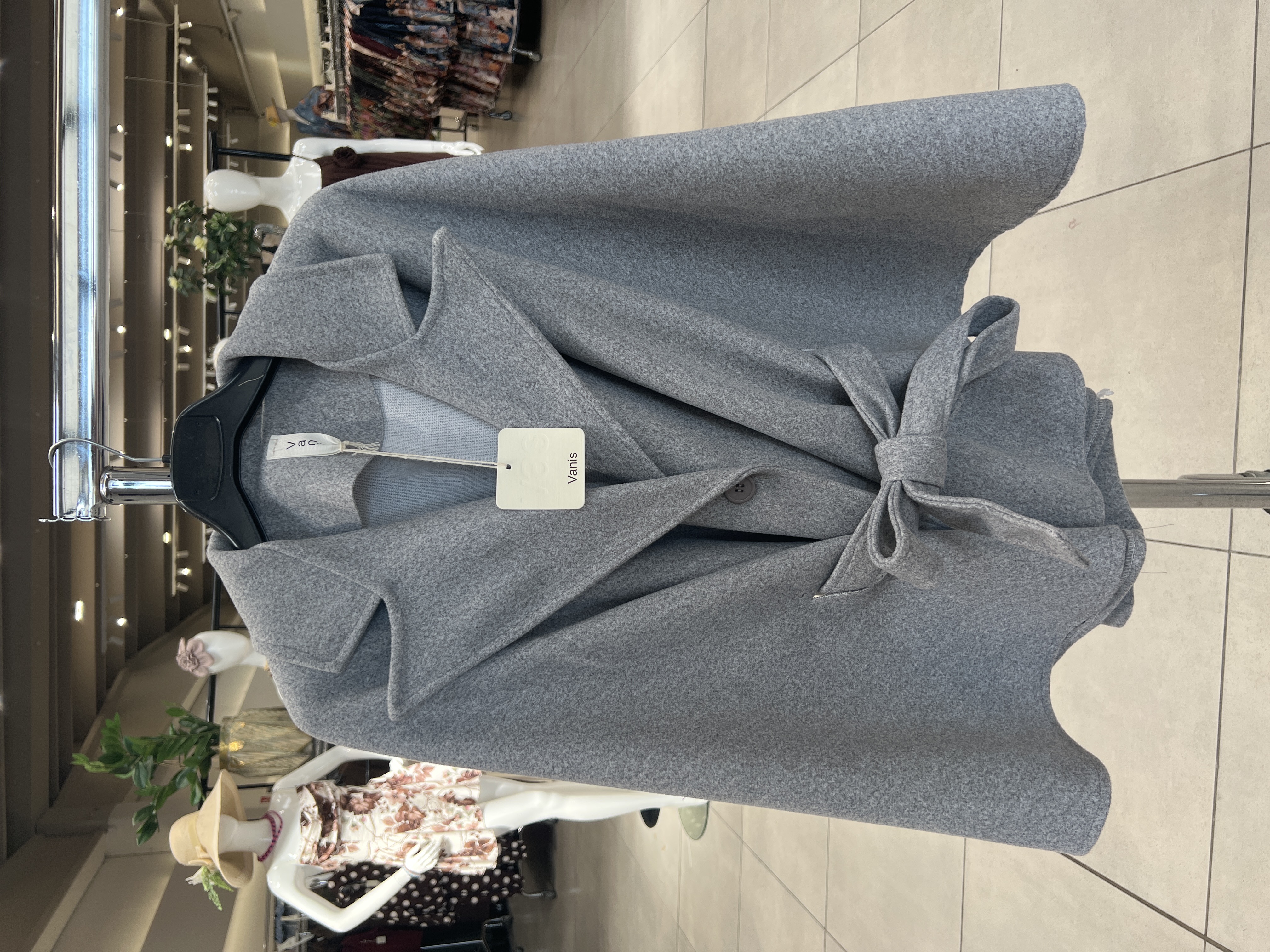 Tailored Midi Coat with Belt