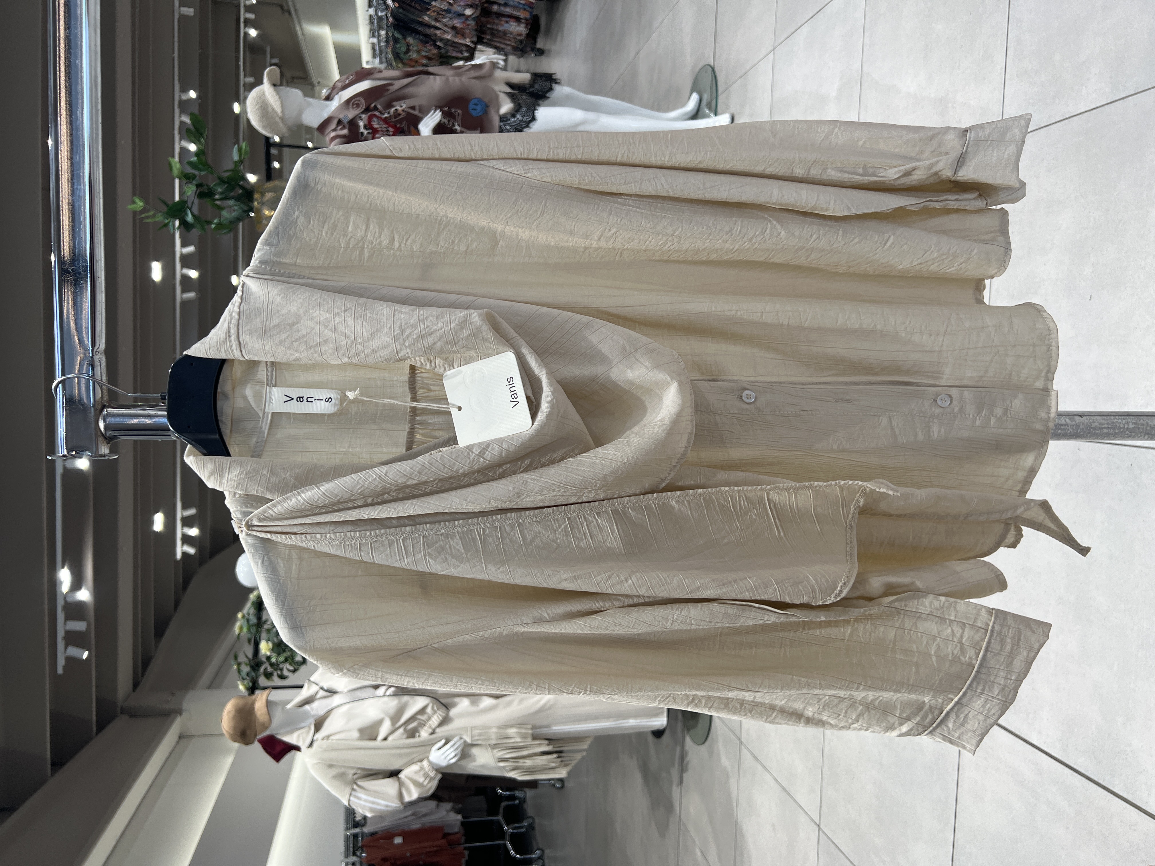 Relaxed Shirt with Draped Waterneck