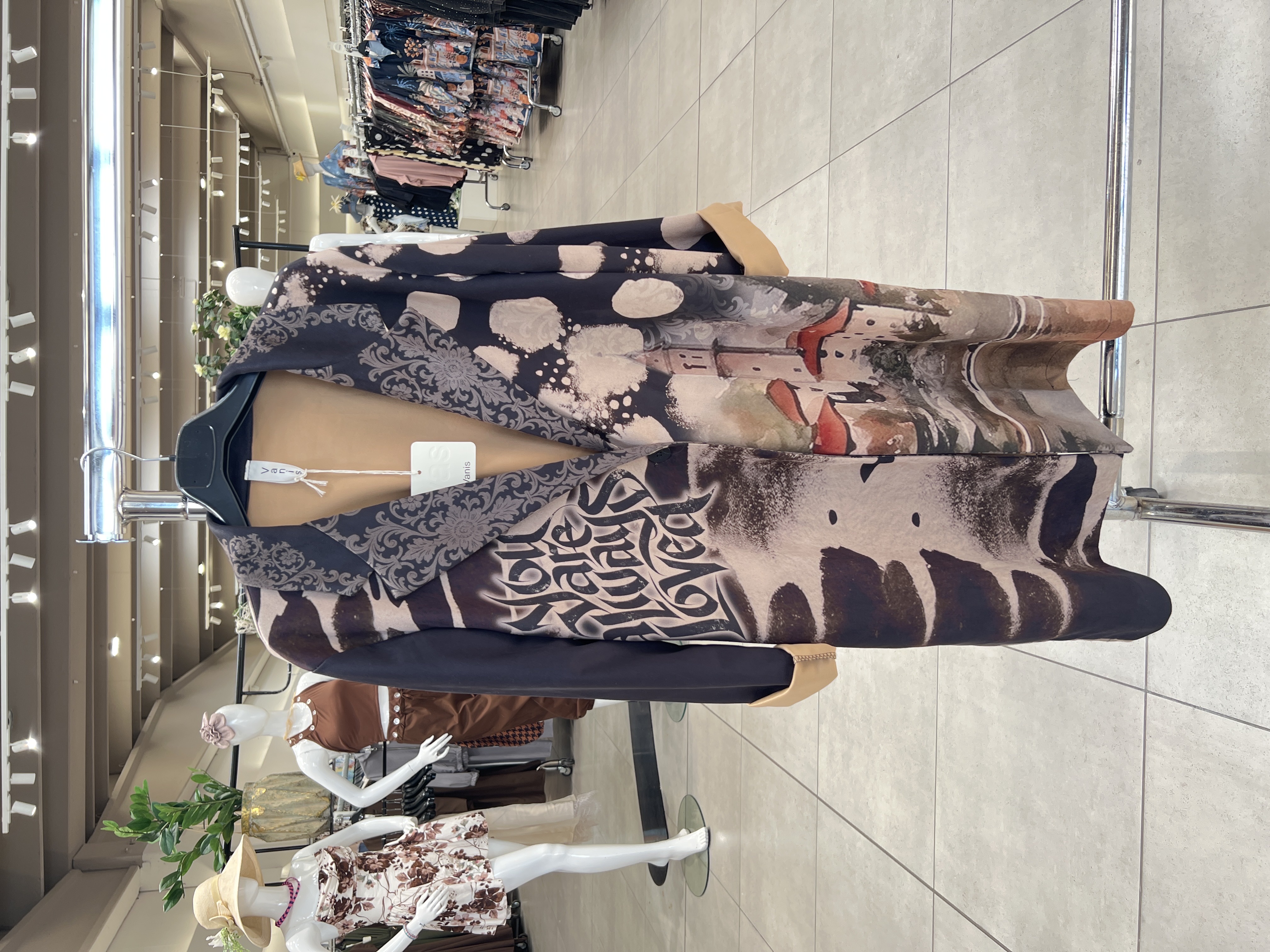Midi Coat with Lapels
