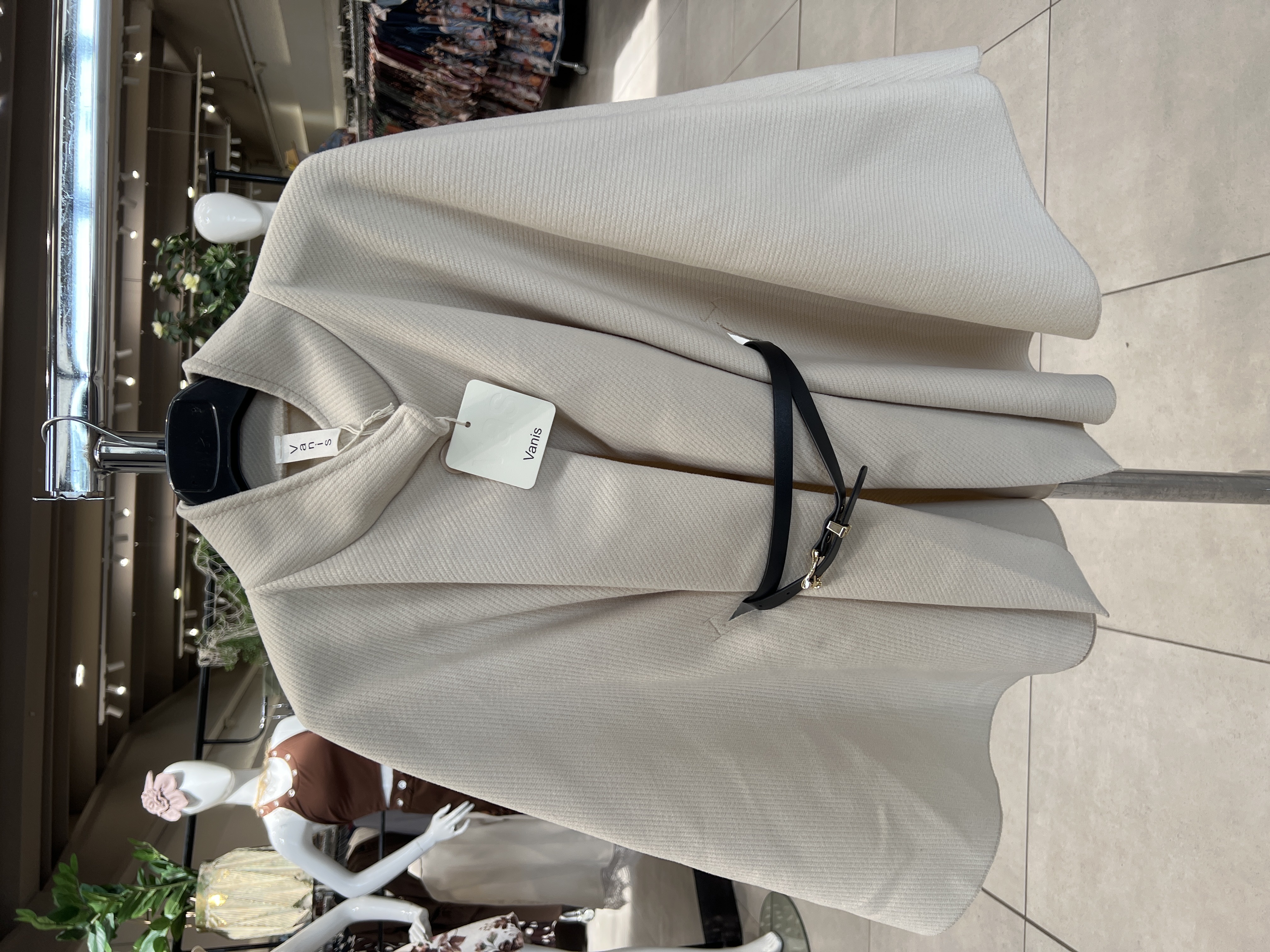 A-line Coat with Stand Collar
