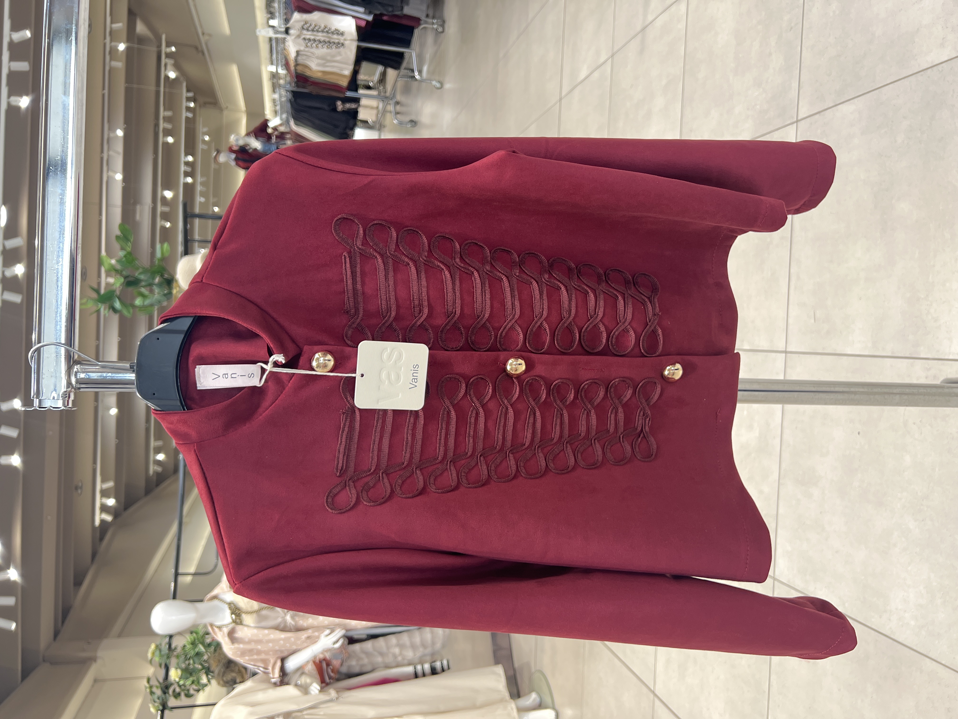 Tailored Napoleonic Jacket with Embroidery