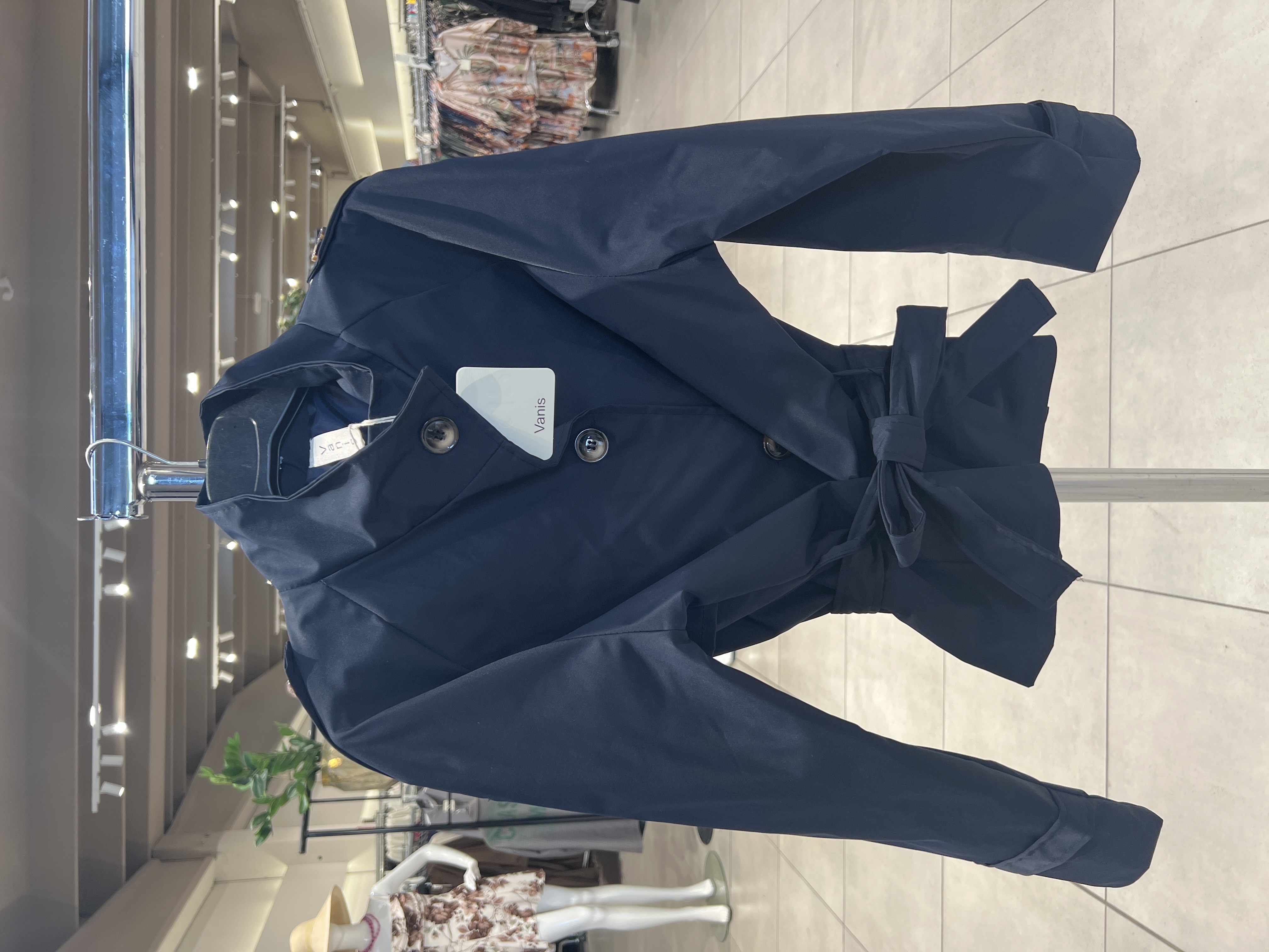Fitted Jacket with Stand Collar