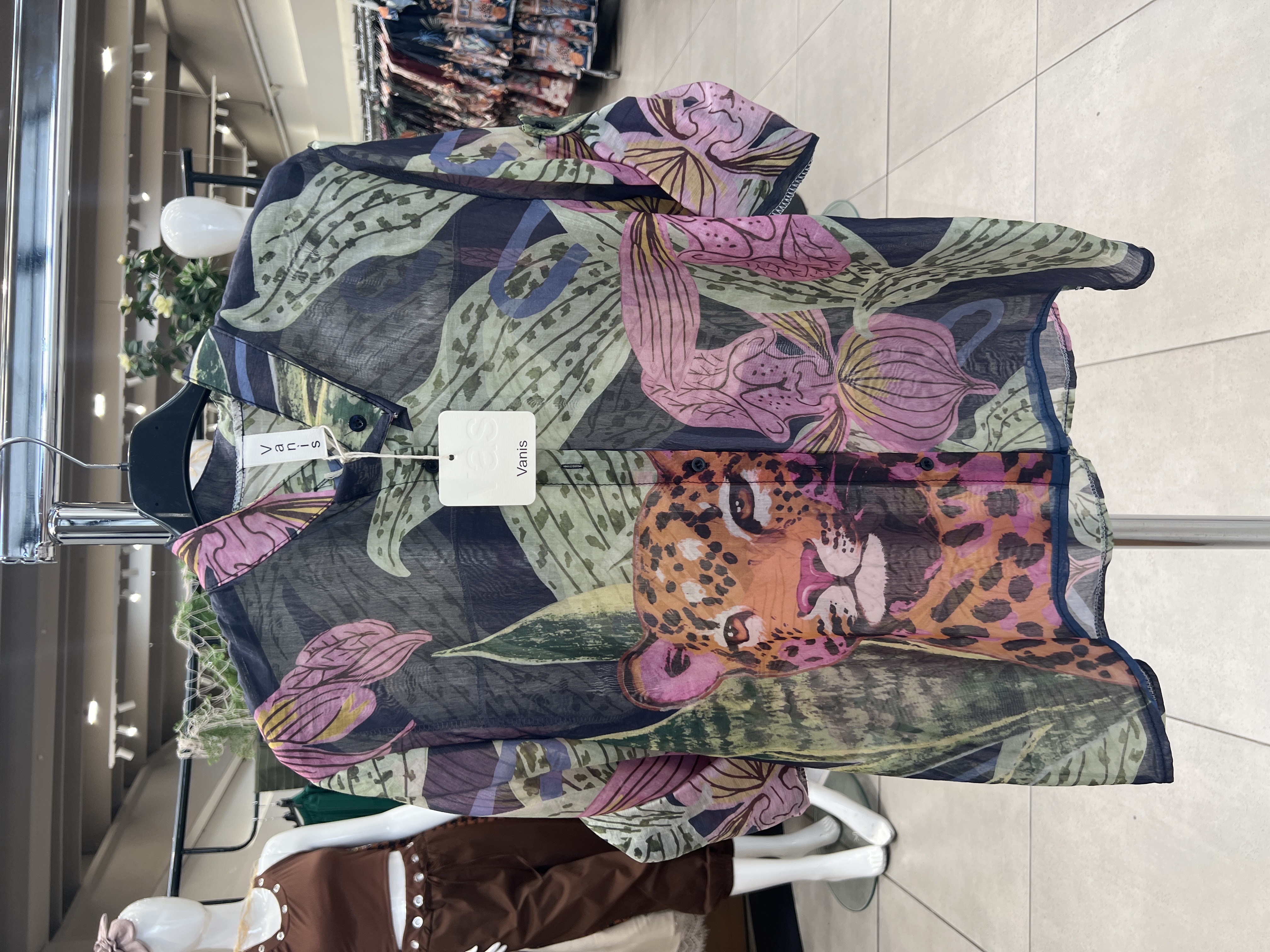 Oversized Tunic Shirt with Notch Neck