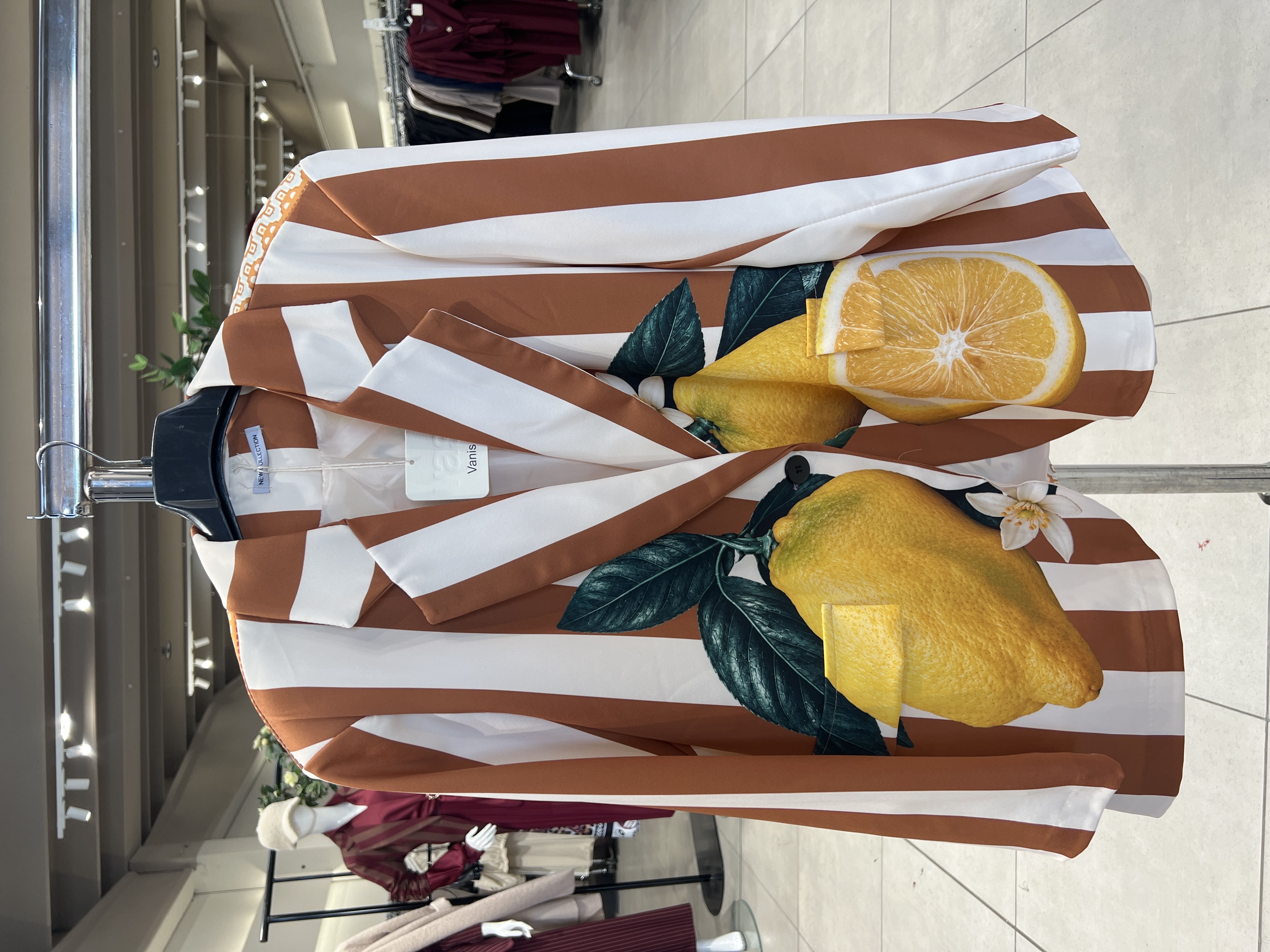 Longline Blazer with Notch Lapels