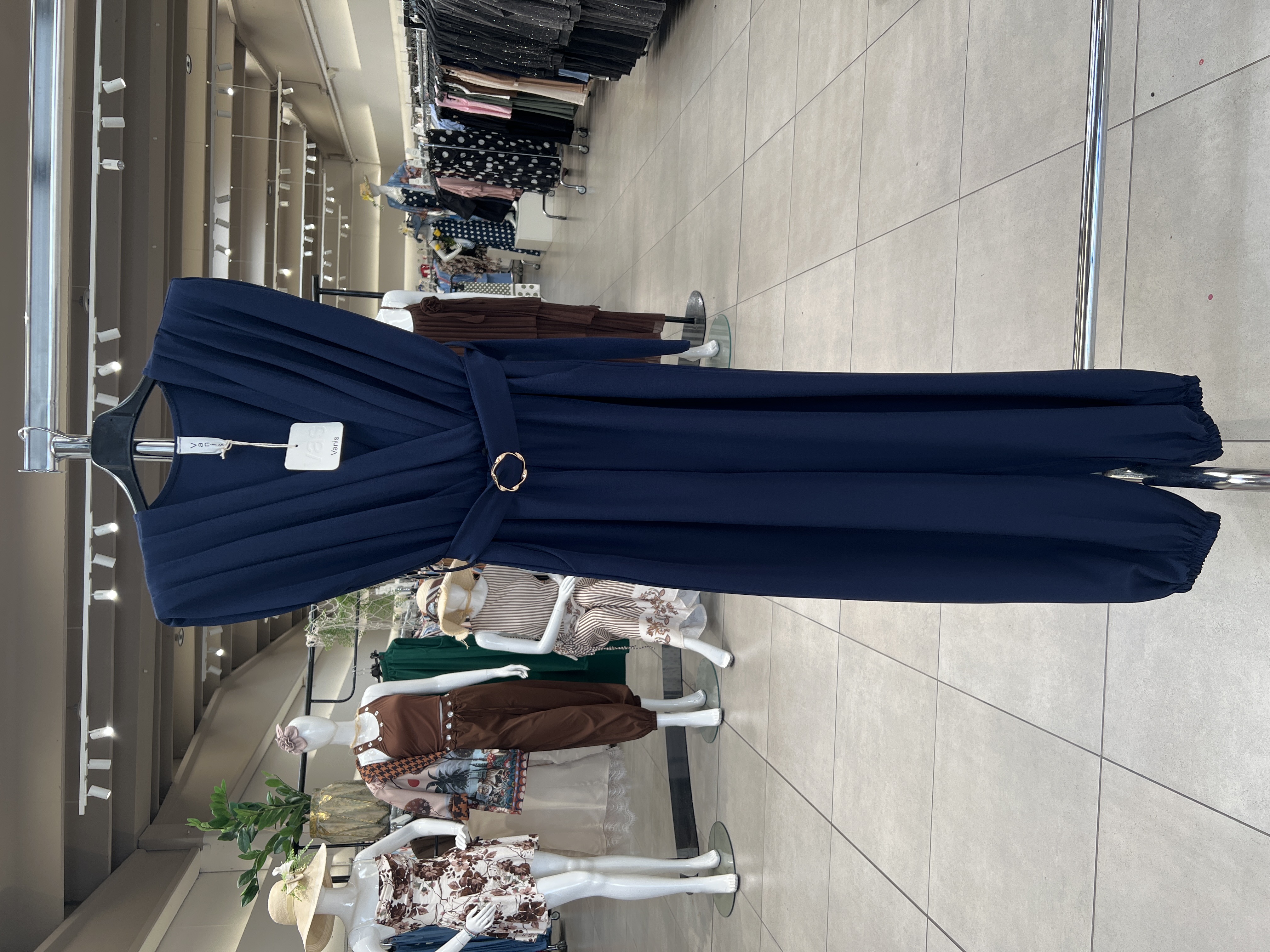 V-Neck Straight Jumpsuit