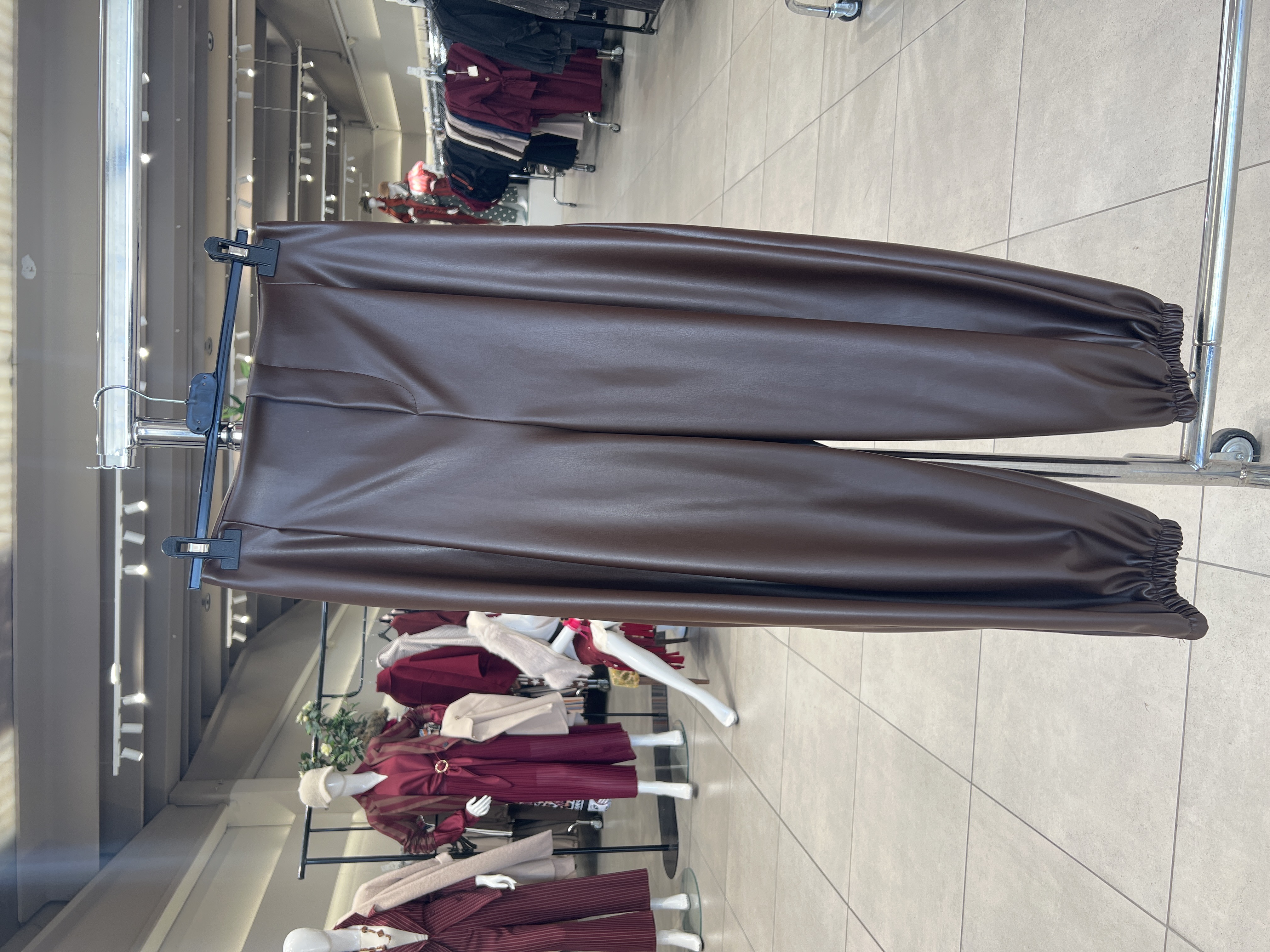 Eco‑Leather Jogger Trousers