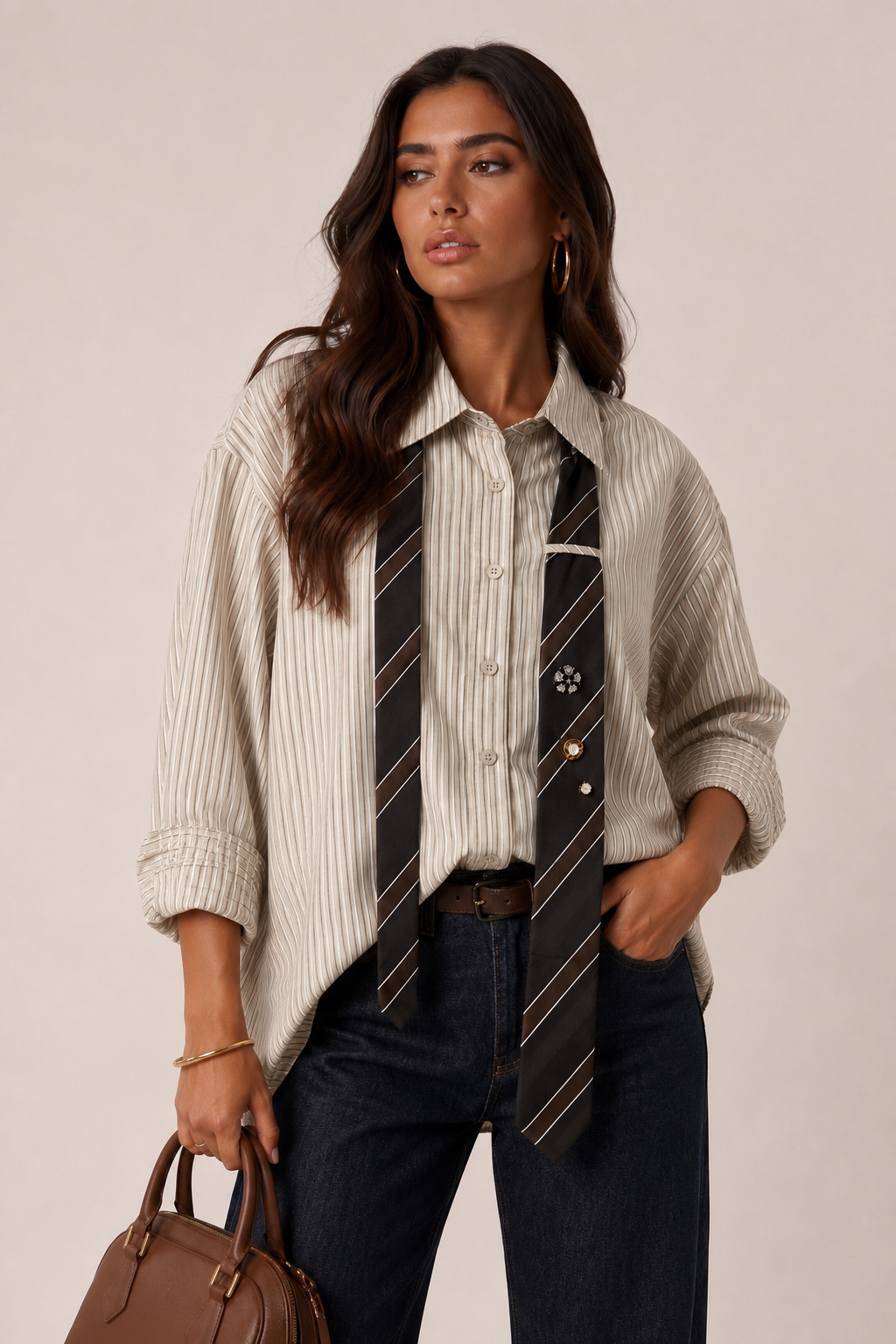 Relaxed Hip-Length Shirt