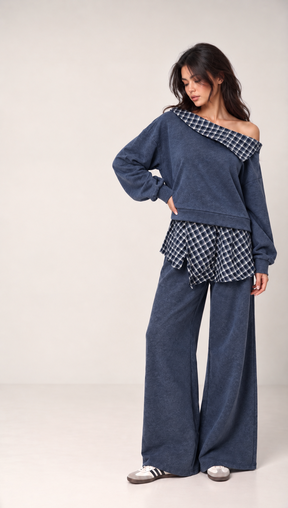 Loose Off‑Shoulder Set