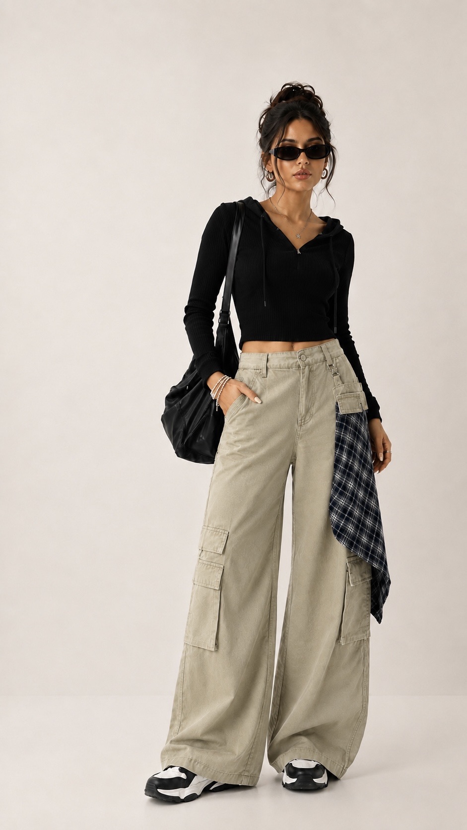 Wide Cargo Trousers
