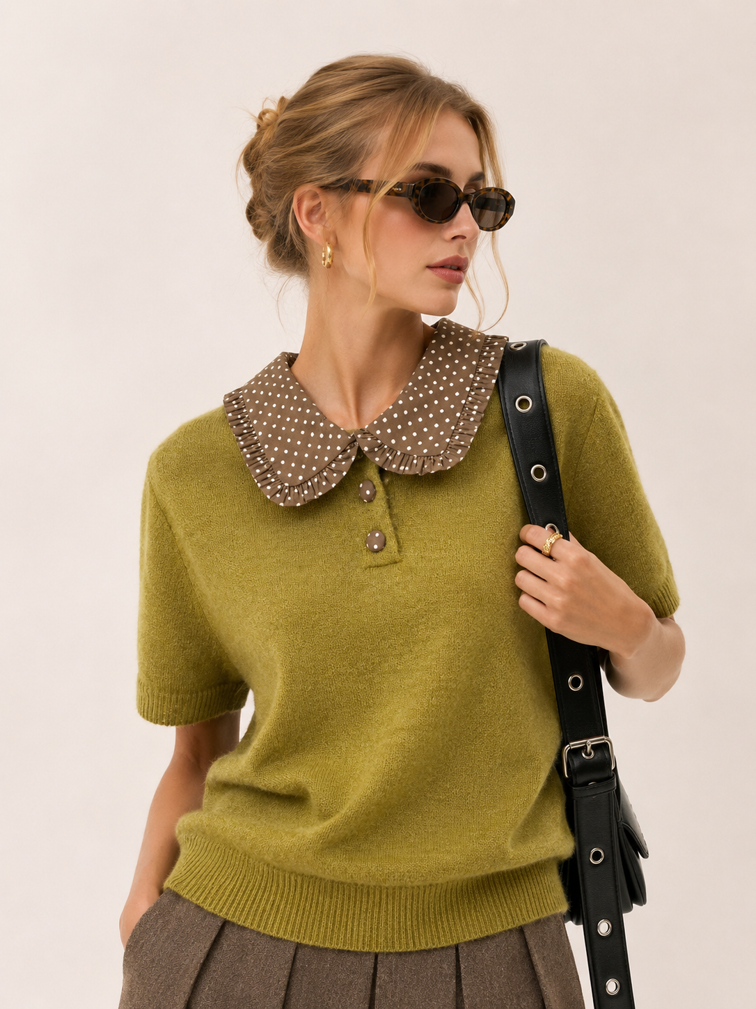 Bebe Collar Sweater