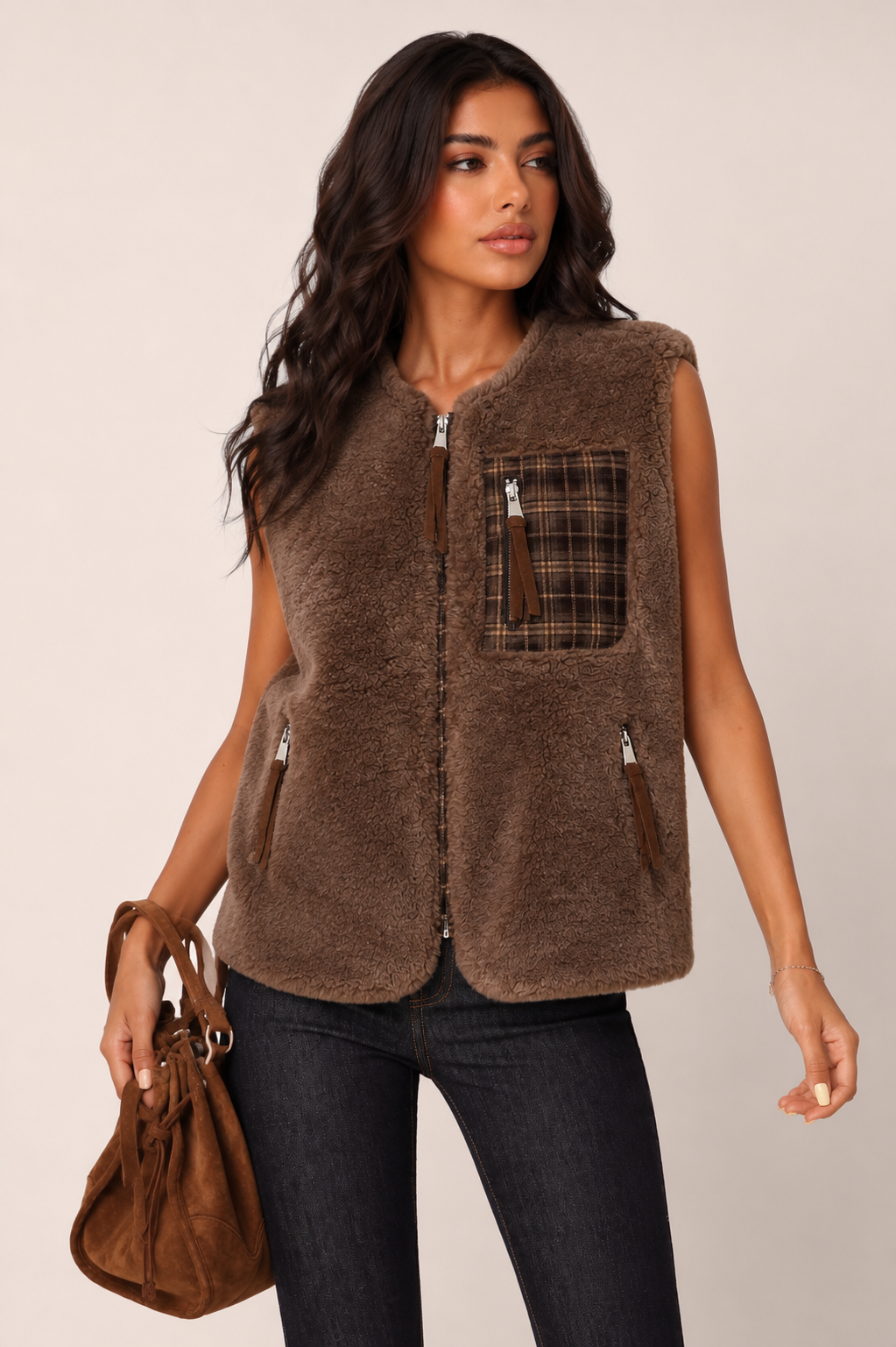 Straight Hooded Vest