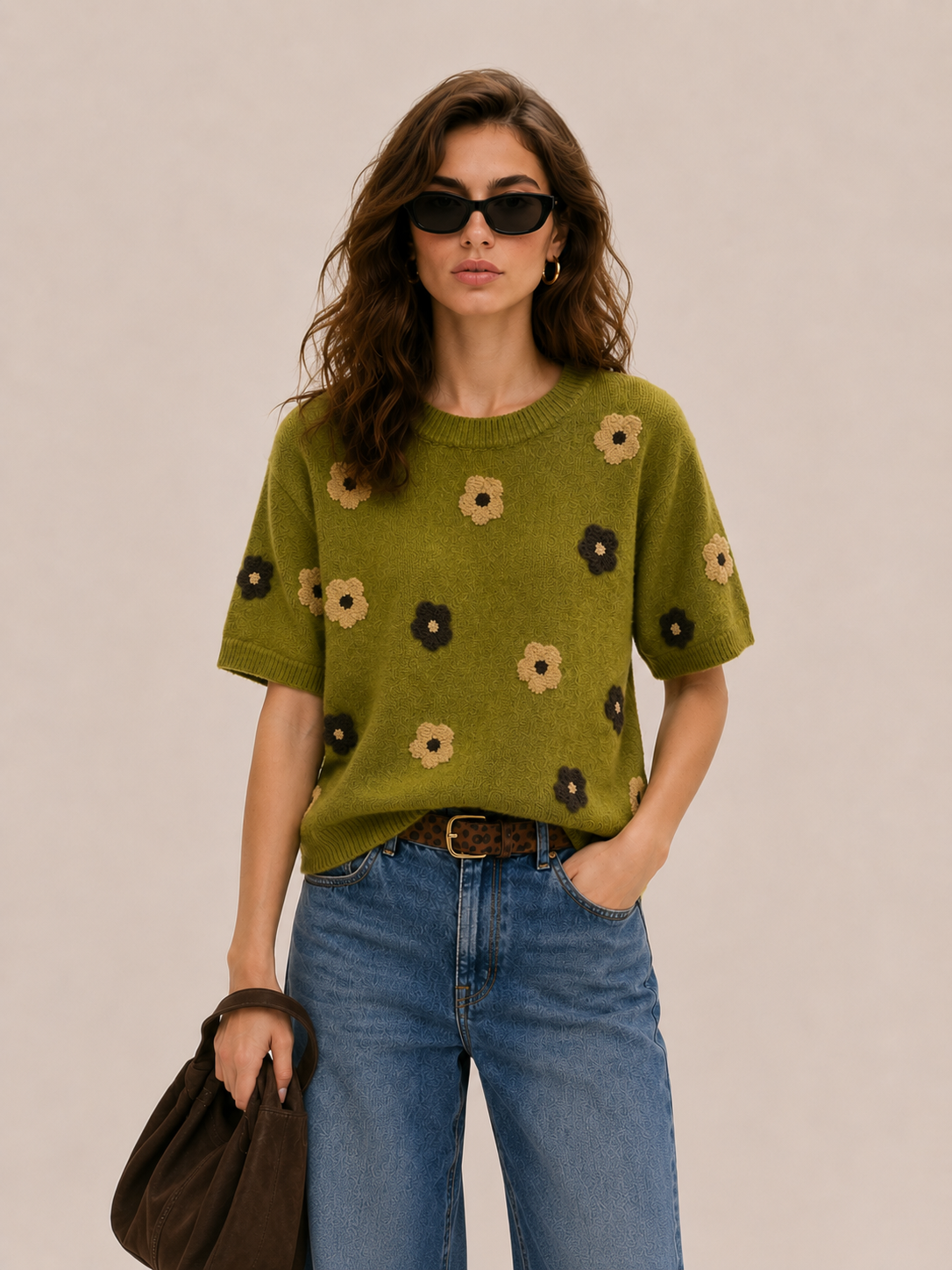Embroidered Knit Sweater