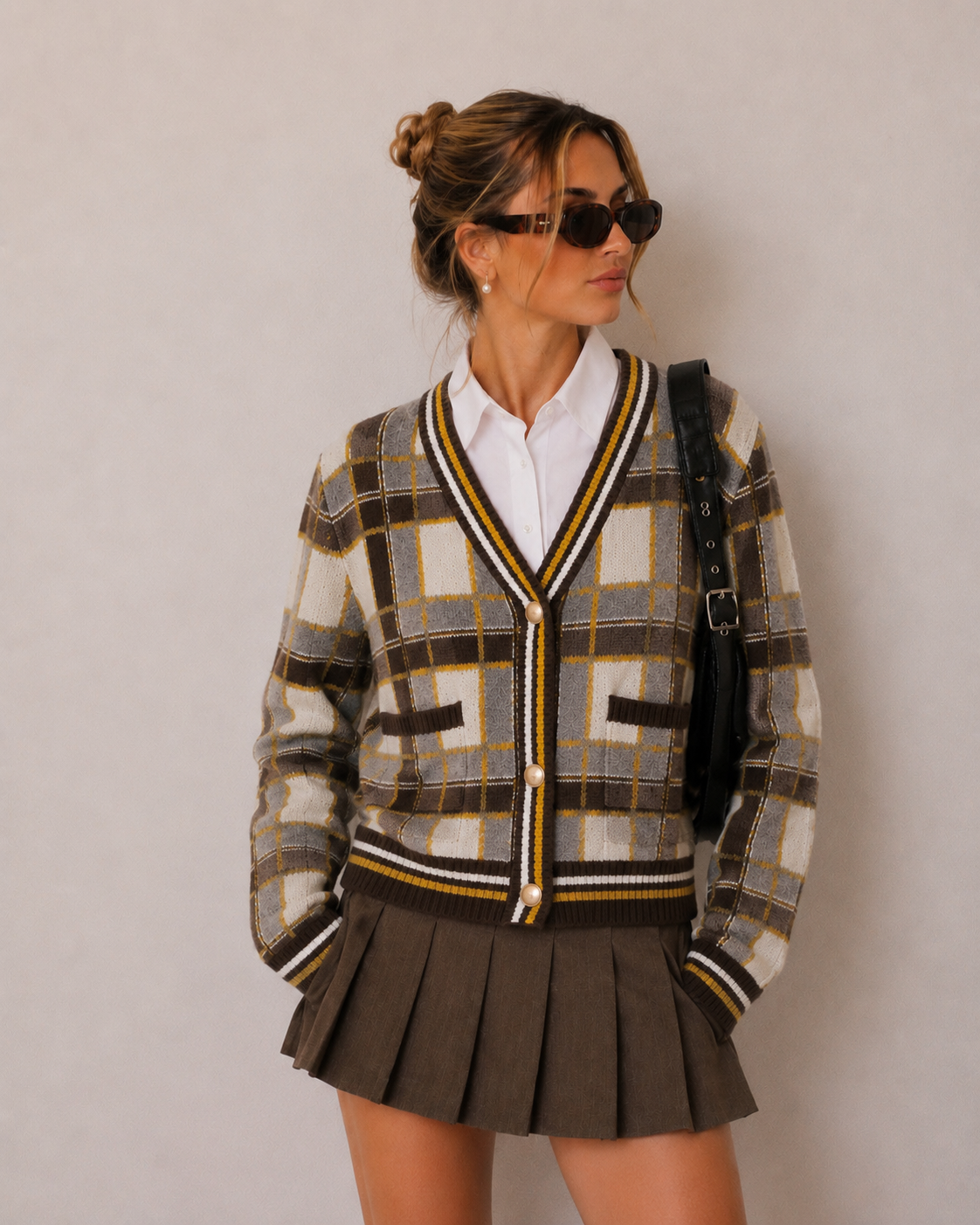 Classic V‑Neck Cardigan