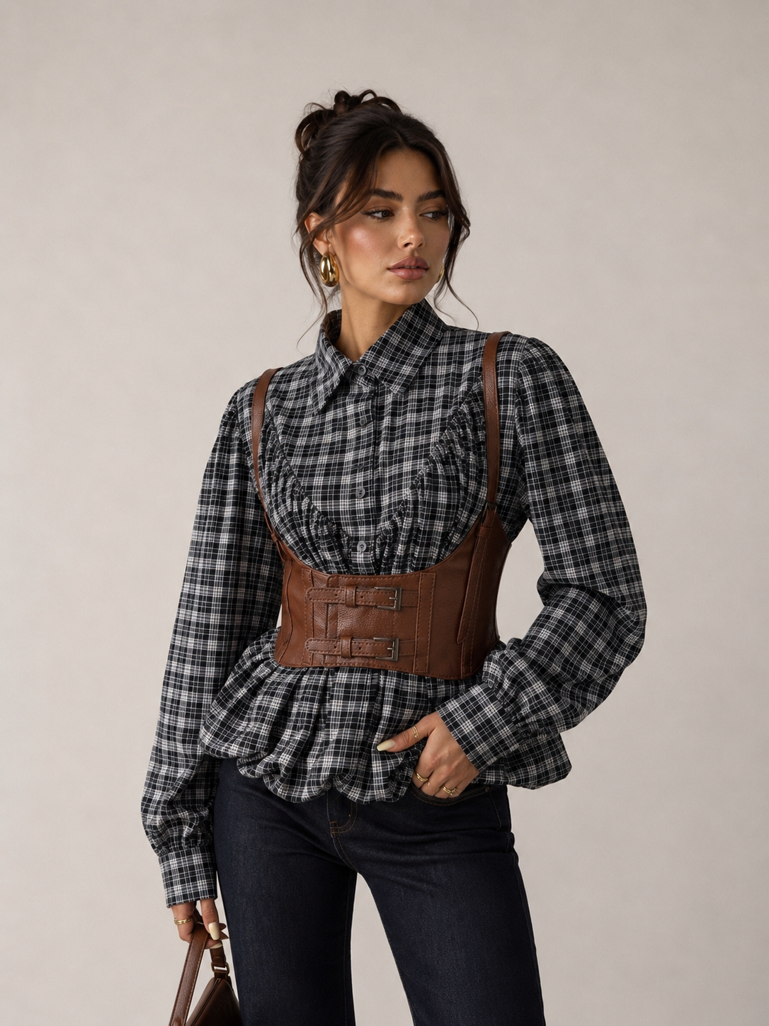 Regular Shirt with Peplum